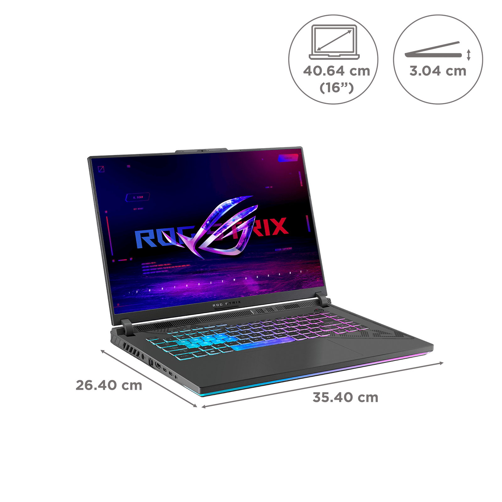 ASUS ROG Strix G16 Intel Core i7 13th Gen Gaming Laptop (16GB, 1TB SSD, Windows 11 Home, 6GB Graphics, 16 inch 165 Hz Full HD Plus Display, NVIDIA GeForce RTX 4050, MS Office Home 2024, Eclipse Gray, 2.5 KG) ASUS ROG Strix G16 Intel Core i7 13th Gen Gaming Laptop (16GB, 1TB SSD, Windows 11 Home, 6GB Graphics, 16 inch 165 Hz Full HD Plus Display, NVIDIA GeForce RTX 4050, MS Office Home 2024, Eclipse Gray, 2.5 KG)_2