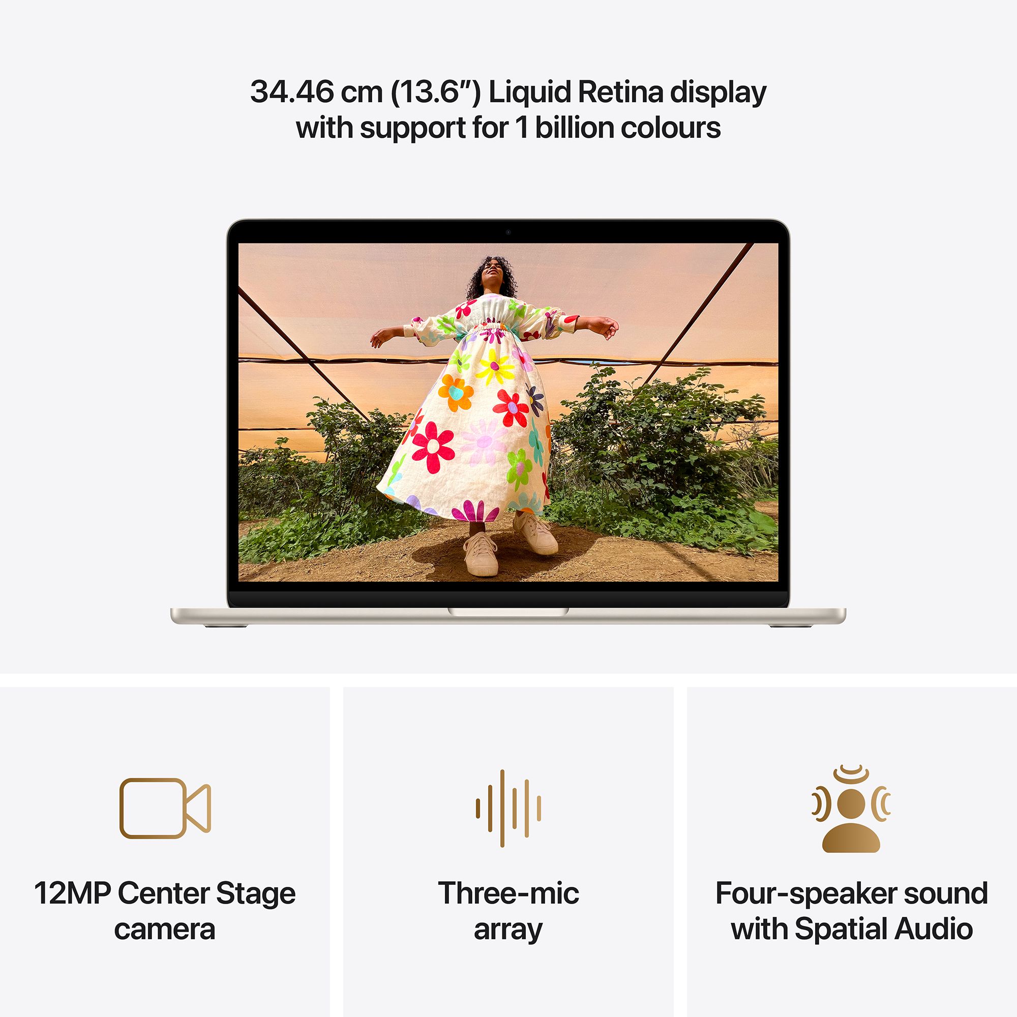 Apple MacBook Air (13.6 inch, M5, 16GB, 512GB, macOS Tahoe, Starlight) Apple MacBook Air (13.6 inch, M5, 16GB, 512GB, macOS Tahoe, Starlight)_5