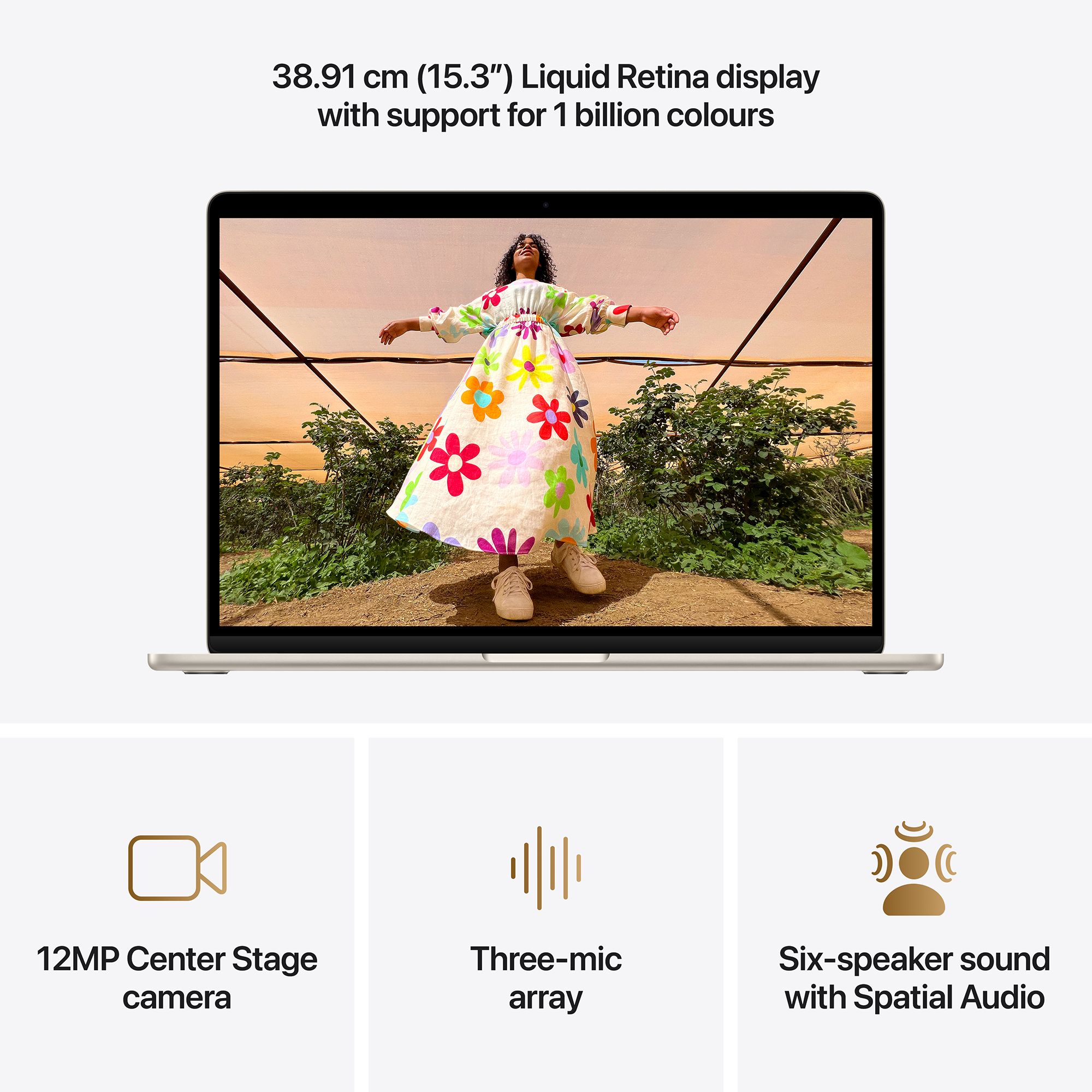 Apple MacBook Air (15.3 inch, M5, 24GB, 1TB, macOS Tahoe, Starlight) Apple MacBook Air (15.3 inch, M5, 24GB, 1TB, macOS Tahoe, Starlight)_5
