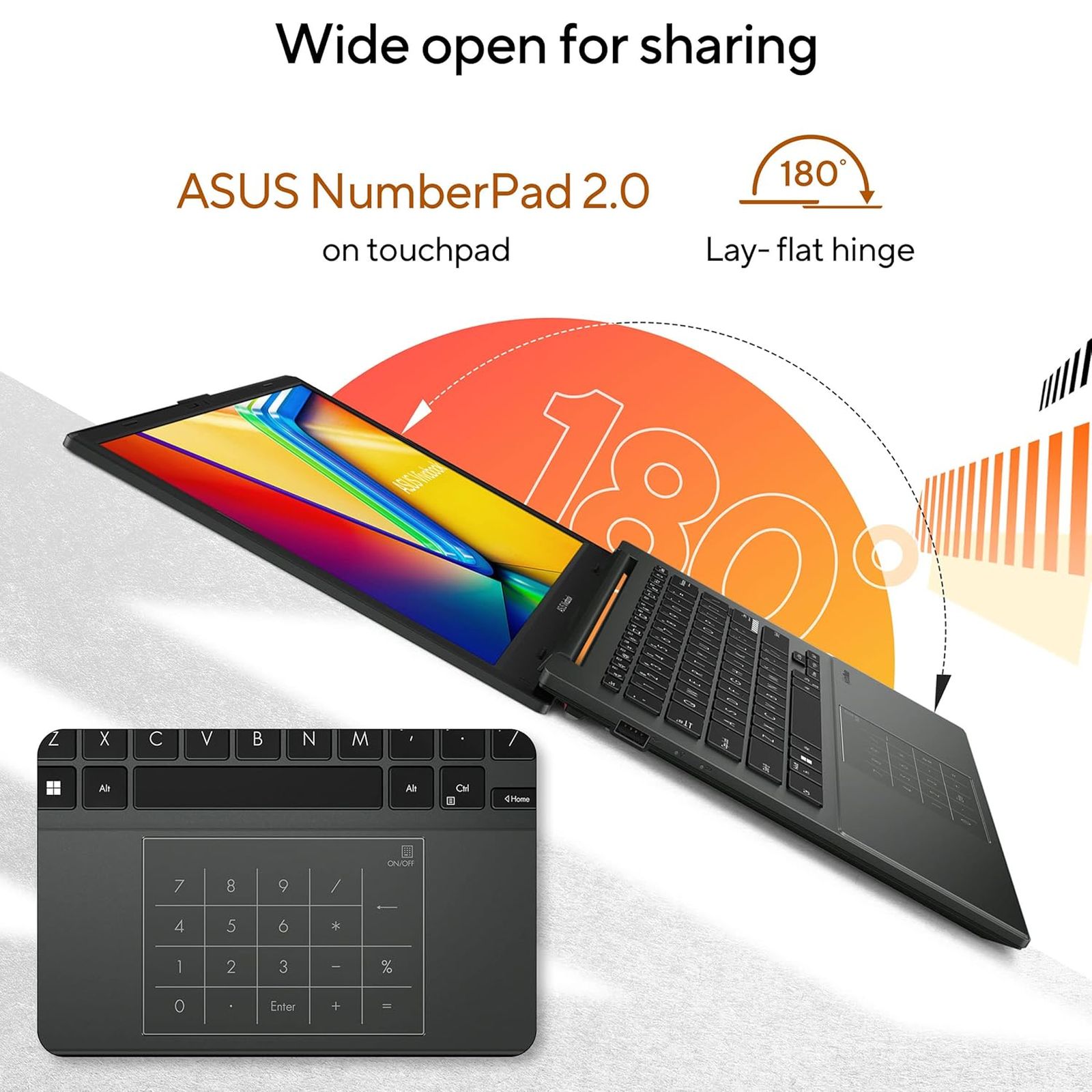 ASUS Vivobook Go 14 AMD Ryzen 3 7320U Thin & Light Laptop (8GB, 512GB SSD, Windows 11 Home, 14 inch Full HD Display, MS Office Home 2024, Mixed Black, 1.38 KG)_6