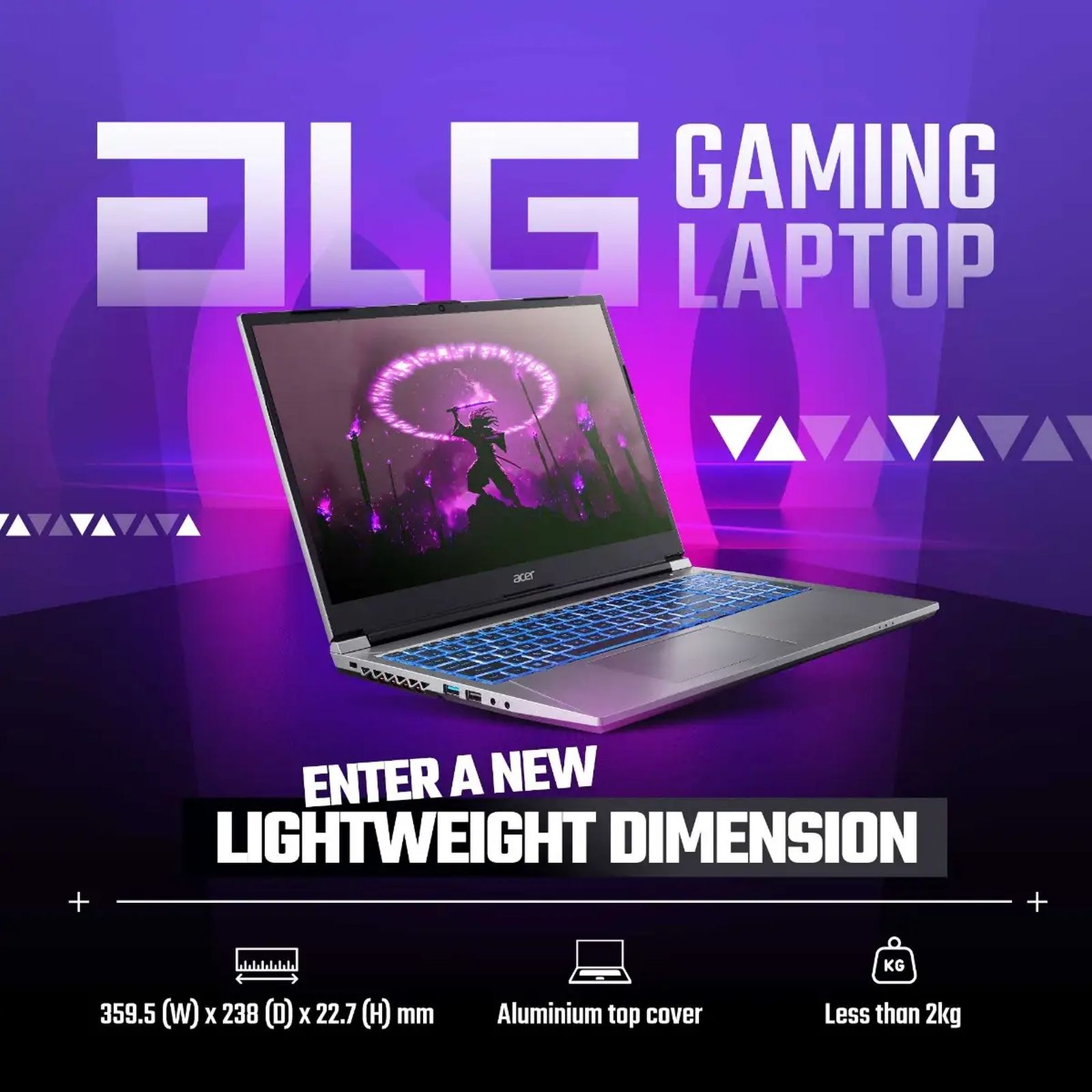 acer Aspire ALG AL15G-52 Intel Core i5 13th Gen Gaming Laptop (16GB, 512GB SSD, Windows 11, 6GB Graphics, 15.6 inch 144 Hz Full HD Display, NVIDIA GeForce RTX TM 3050, MS Office Home & Student 2021, Steel Grey, 1.99 KG)_4