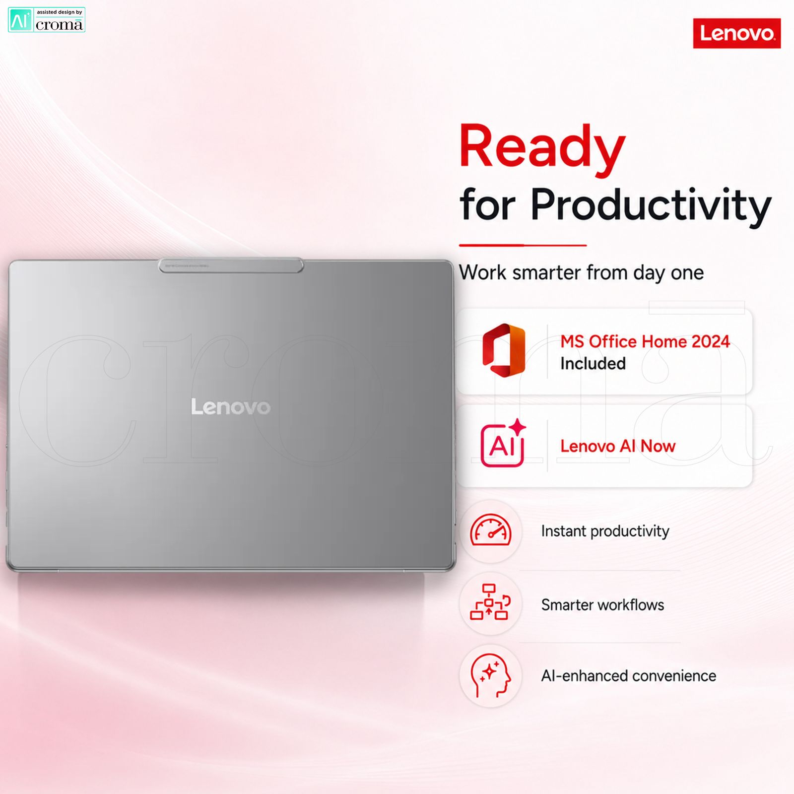 Lenovo Yoga Slim 7 14ILL10 Intel Core Ultra 7 258V Thin & Light Laptop (32GB, 1TB SSD, Windows 11 Home, 14 inch WUXGA OLED Display, MS Office Home 2024, Luna Grey, 1.19 KG)_5