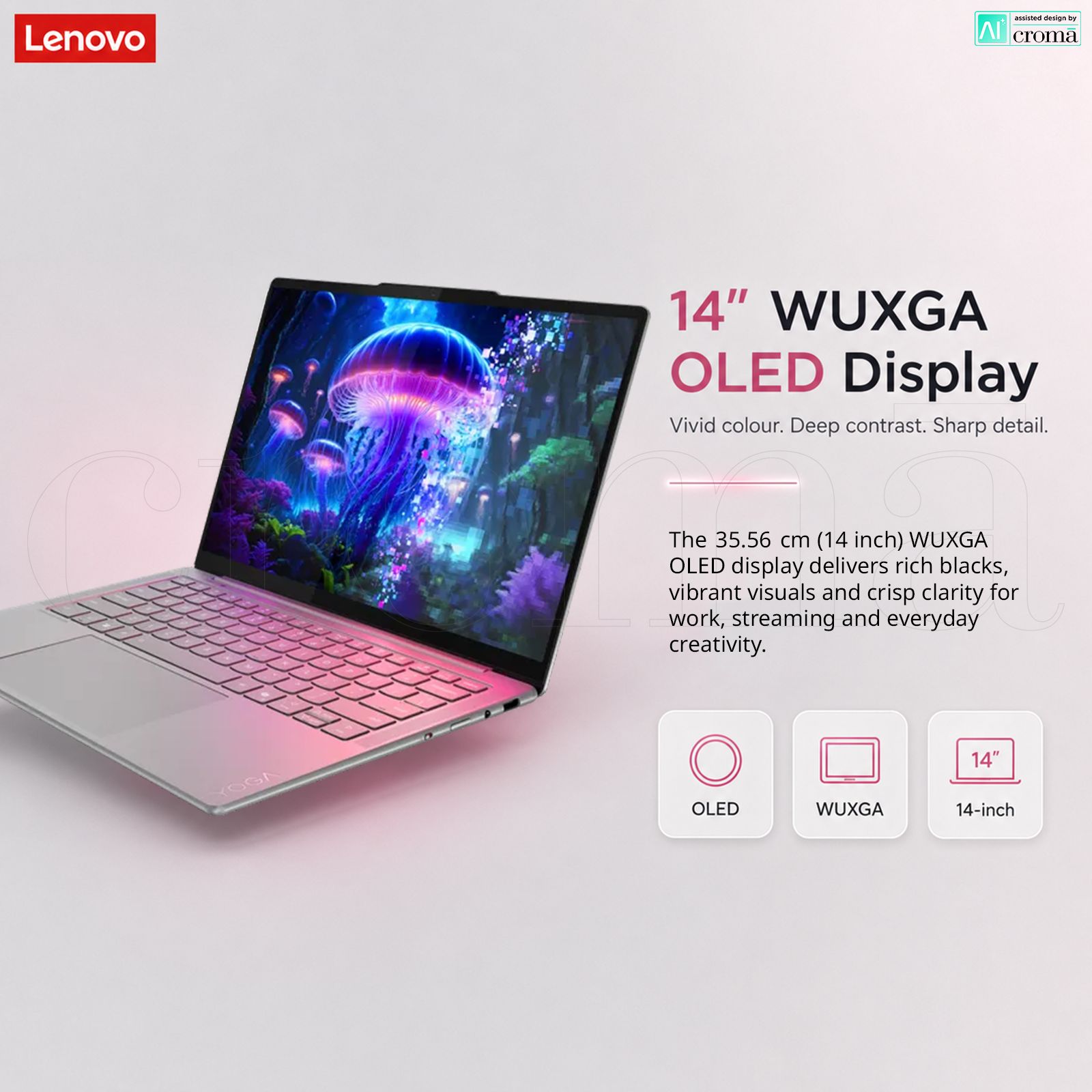 Lenovo Yoga Slim 7 14ILL10 Intel Core Ultra 5 228V Thin & Light Laptop (32GB, 1TB SSD, Windows 11 Home, 14 inch WUXGA OLED Display, MS Office Home 2024, Luna Grey, 1.19 KG) Lenovo Yoga Slim 7 14ILL10 Intel Core Ultra 5 228V Thin & Light Laptop (32GB, 1TB SSD, Windows 11 Home, 14 inch WUXGA OLED Display, MS Office Home 2024, Luna Grey, 1.19 KG)_4