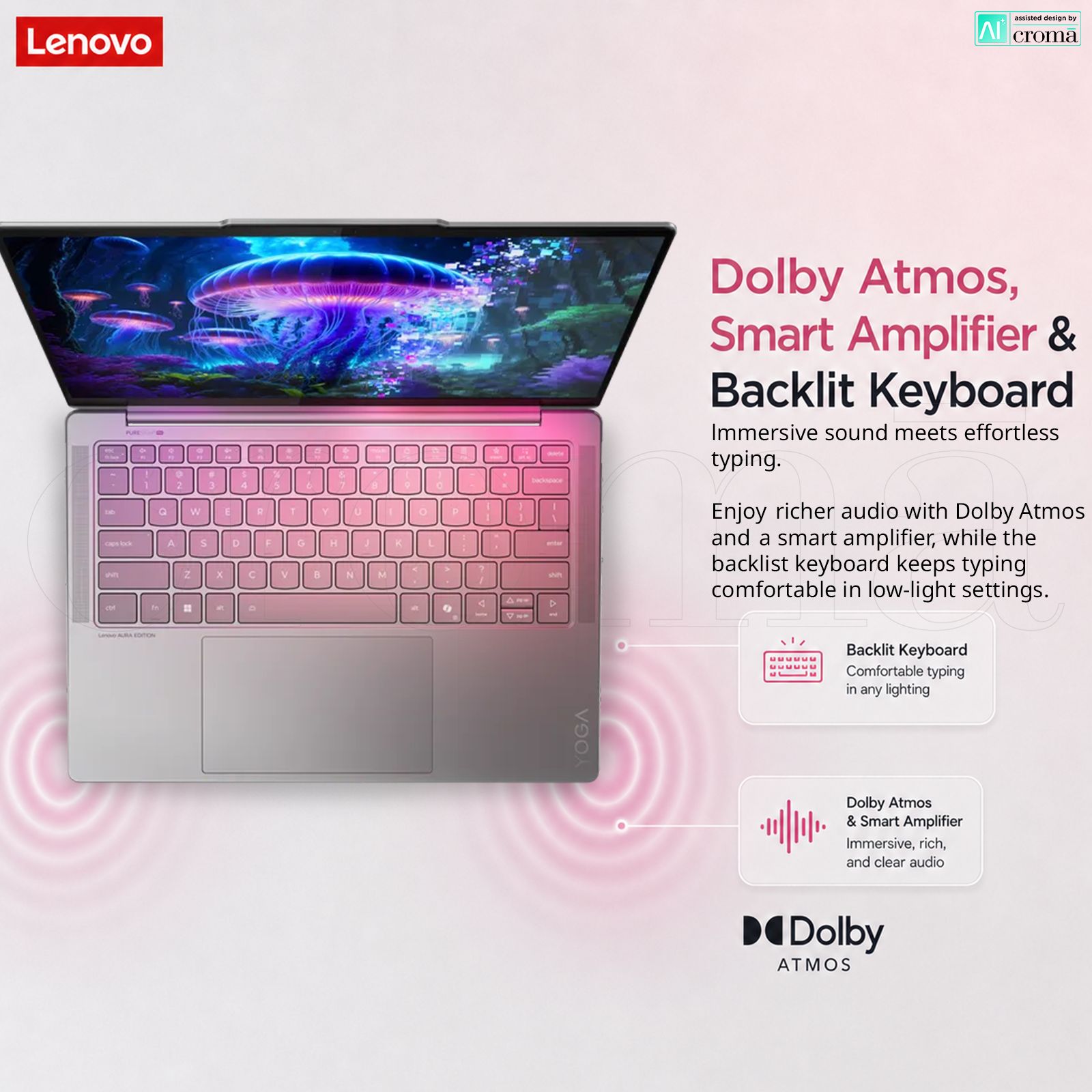 Lenovo Yoga Slim 7 14ILL10 Intel Core Ultra 5 228V Thin & Light Laptop (32GB, 1TB SSD, Windows 11 Home, 14 inch WUXGA OLED Display, MS Office Home 2024, Luna Grey, 1.19 KG) Lenovo Yoga Slim 7 14ILL10 Intel Core Ultra 5 228V Thin & Light Laptop (32GB, 1TB SSD, Windows 11 Home, 14 inch WUXGA OLED Display, MS Office Home 2024, Luna Grey, 1.19 KG)_5