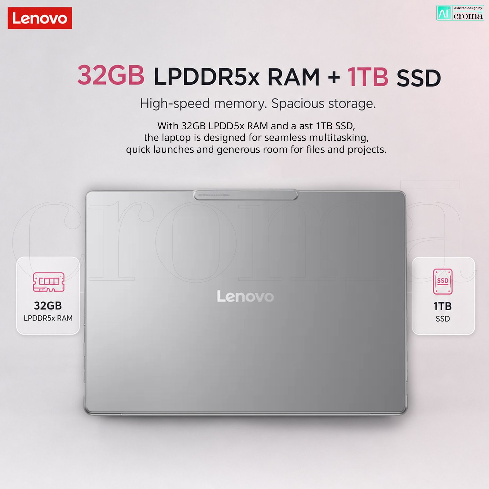 Lenovo Yoga Slim 7 14ILL10 Intel Core Ultra 5 228V Thin & Light Laptop (32GB, 1TB SSD, Windows 11 Home, 14 inch WUXGA OLED Display, MS Office Home 2024, Luna Grey, 1.19 KG) Lenovo Yoga Slim 7 14ILL10 Intel Core Ultra 5 228V Thin & Light Laptop (32GB, 1TB SSD, Windows 11 Home, 14 inch WUXGA OLED Display, MS Office Home 2024, Luna Grey, 1.19 KG)_6