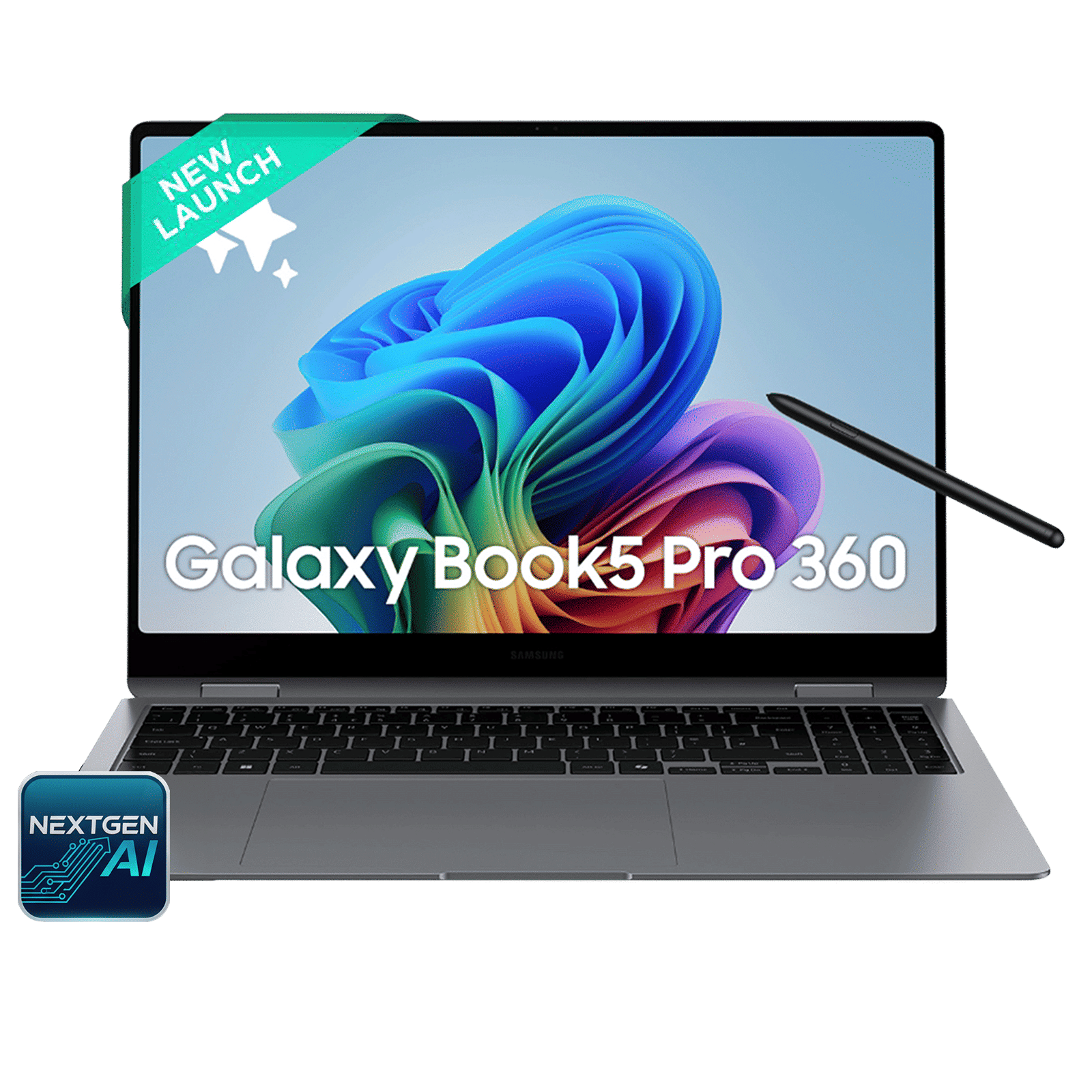 SAMSUNG Galaxy Book5 Pro 360 Intel Core Ultra 7 Touchscreen 2-in-1 Laptop (16GB, 512GB SSD, Windows 11 Home, 8GB Graphics, 15.9 inch WQXGA Plus AMOLED Display, MS Office 2021, Gray, 1.69 KG) SAMSUNG Galaxy Book5 Pro 360 Intel Core Ultra 7 Touchscreen 2-in-1 Laptop (16GB, 512GB SSD, Windows 11 Home, 8GB Graphics, 15.9 inch WQXGA Plus AMOLED Display, MS Office 2021, Gray, 1.69 KG)_1