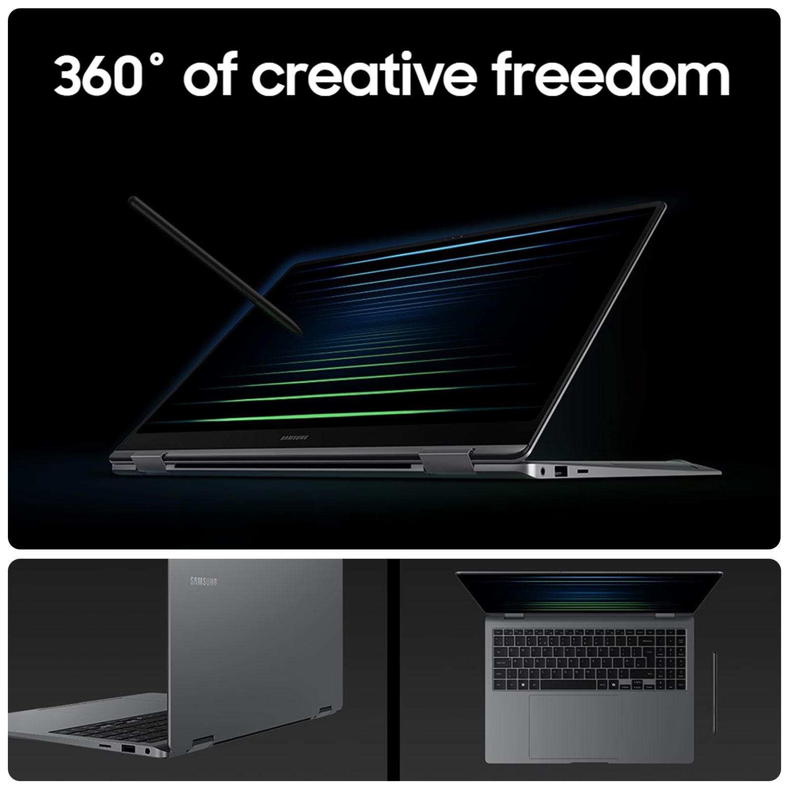 SAMSUNG Galaxy Book5 Pro 360 Intel Core Ultra 5 Touchscreen 2-in-1 Laptop (16GB, 512GB SSD, Windows 11 Home, 8GB Graphics, 15.9 inch WQXGA Plus AMOLED Display, MS Office 2021, Gray, 1.69 KG) SAMSUNG Galaxy Book5 Pro 360 Intel Core Ultra 5 Touchscreen 2-in-1 Laptop (16GB, 512GB SSD, Windows 11 Home, 8GB Graphics, 15.9 inch WQXGA Plus AMOLED Display, MS Office 2021, Gray, 1.69 KG)_7