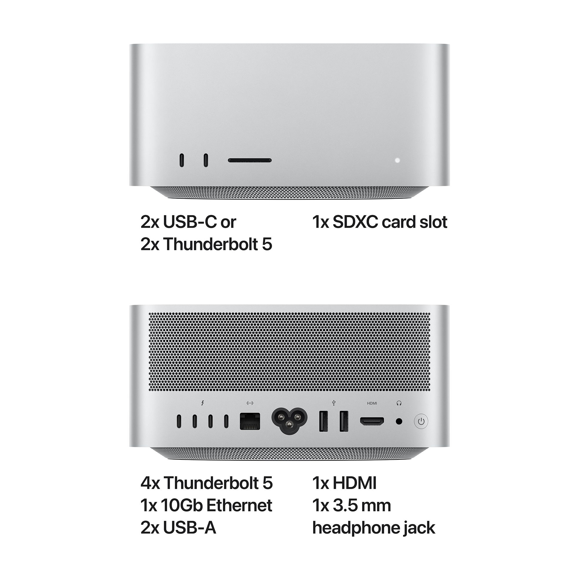 Apple Mac Studio M3 Ultra Chip Mini Tower (96GB, 1TB SSD, Apple 60-core GPU, macOS Sequoia, Silver)_5