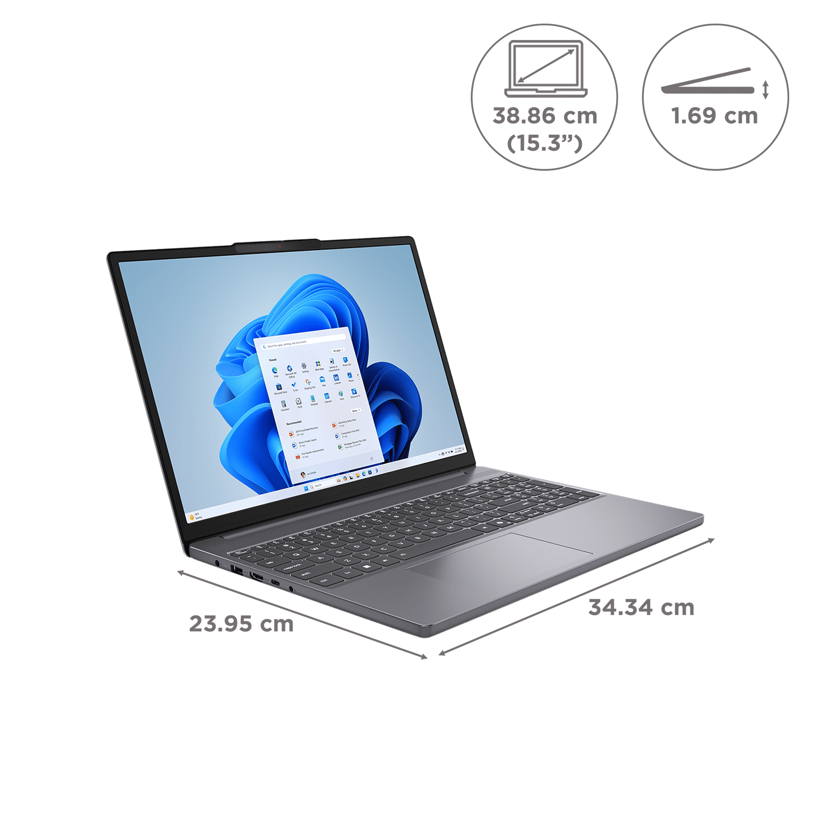 Lenovo IdeaPad Slim 3 15IRH10 Intel Core i5 13th Gen Thin & Light Laptop (16GB, 512GB SSD, Windows 11 Home, 15.3 inch WUXGA IPS Display, MS Office 2024, Luna Grey, 1.59 KG) Lenovo IdeaPad Slim 3 15IRH10 Intel Core i5 13th Gen Thin & Light Laptop (16GB, 512GB SSD, Windows 11 Home, 15.3 inch WUXGA IPS Display, MS Office 2024, Luna Grey, 1.59 KG)_2