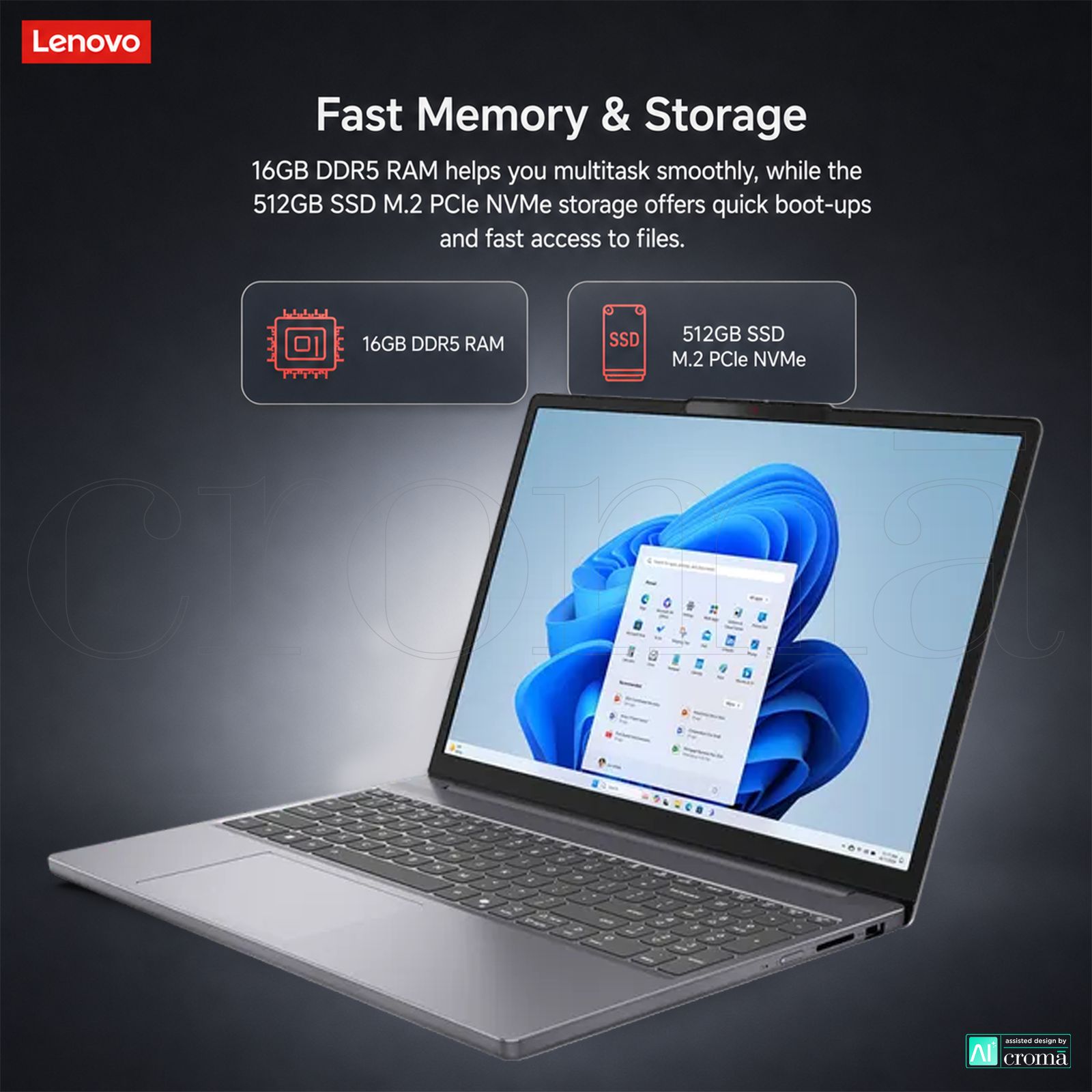 Lenovo IdeaPad Slim 3 15IRH10 Intel Core i7 13th Gen Thin & Light Laptop (16GB, 512GB SSD, Windows 11 Home, 15.3 inch WUXGA IPS Display, MS Office 2024, Luna Grey, 1.59 KG) Lenovo IdeaPad Slim 3 15IRH10 Intel Core i7 13th Gen Thin & Light Laptop (16GB, 512GB SSD, Windows 11 Home, 15.3 inch WUXGA IPS Display, MS Office 2024, Luna Grey, 1.59 KG)_5