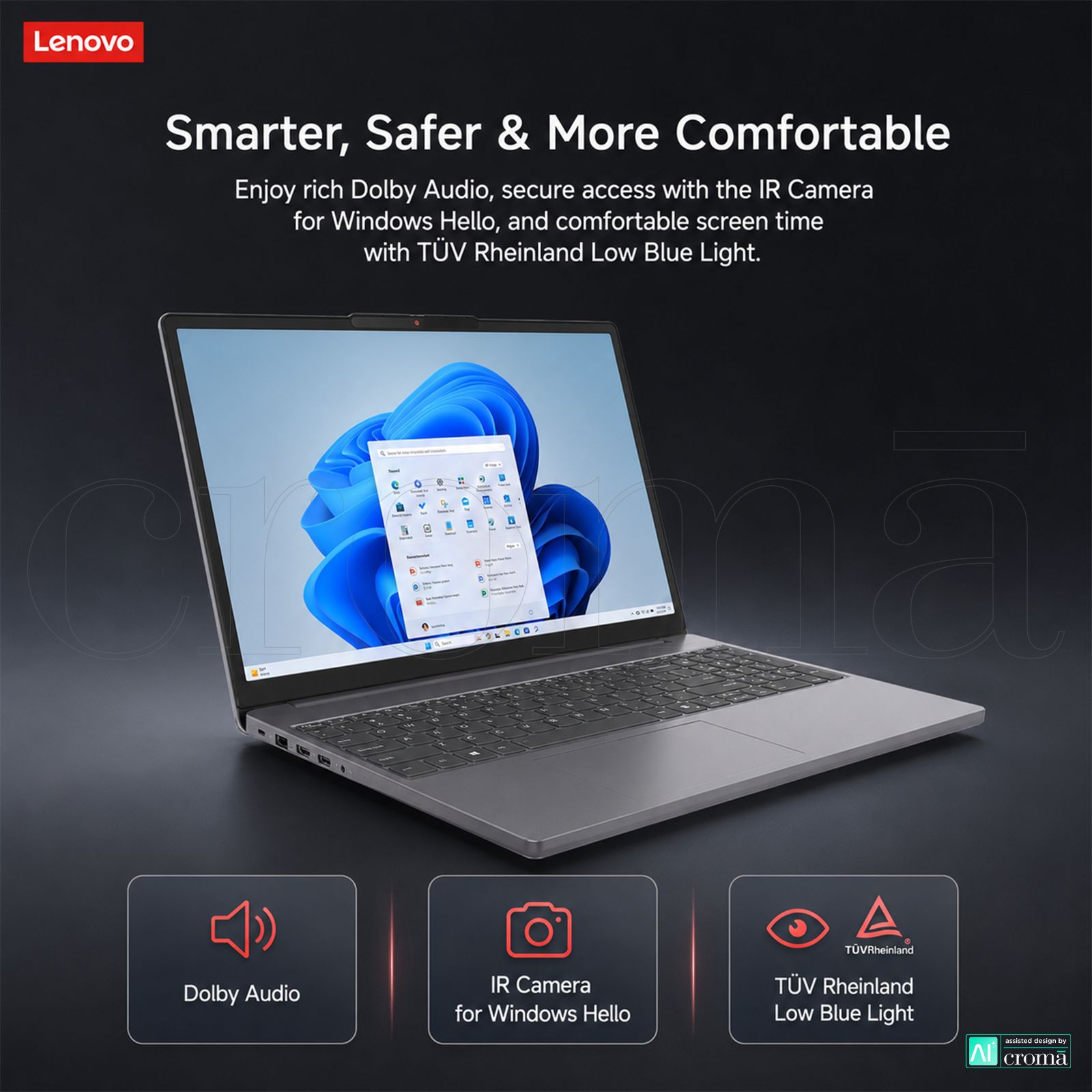 Lenovo IdeaPad Slim 3 15IRH10 Intel Core i7 13th Gen Thin & Light Laptop (16GB, 512GB SSD, Windows 11 Home, 15.3 inch WUXGA IPS Display, MS Office 2024, Luna Grey, 1.59 KG) Lenovo IdeaPad Slim 3 15IRH10 Intel Core i7 13th Gen Thin & Light Laptop (16GB, 512GB SSD, Windows 11 Home, 15.3 inch WUXGA IPS Display, MS Office 2024, Luna Grey, 1.59 KG)_7