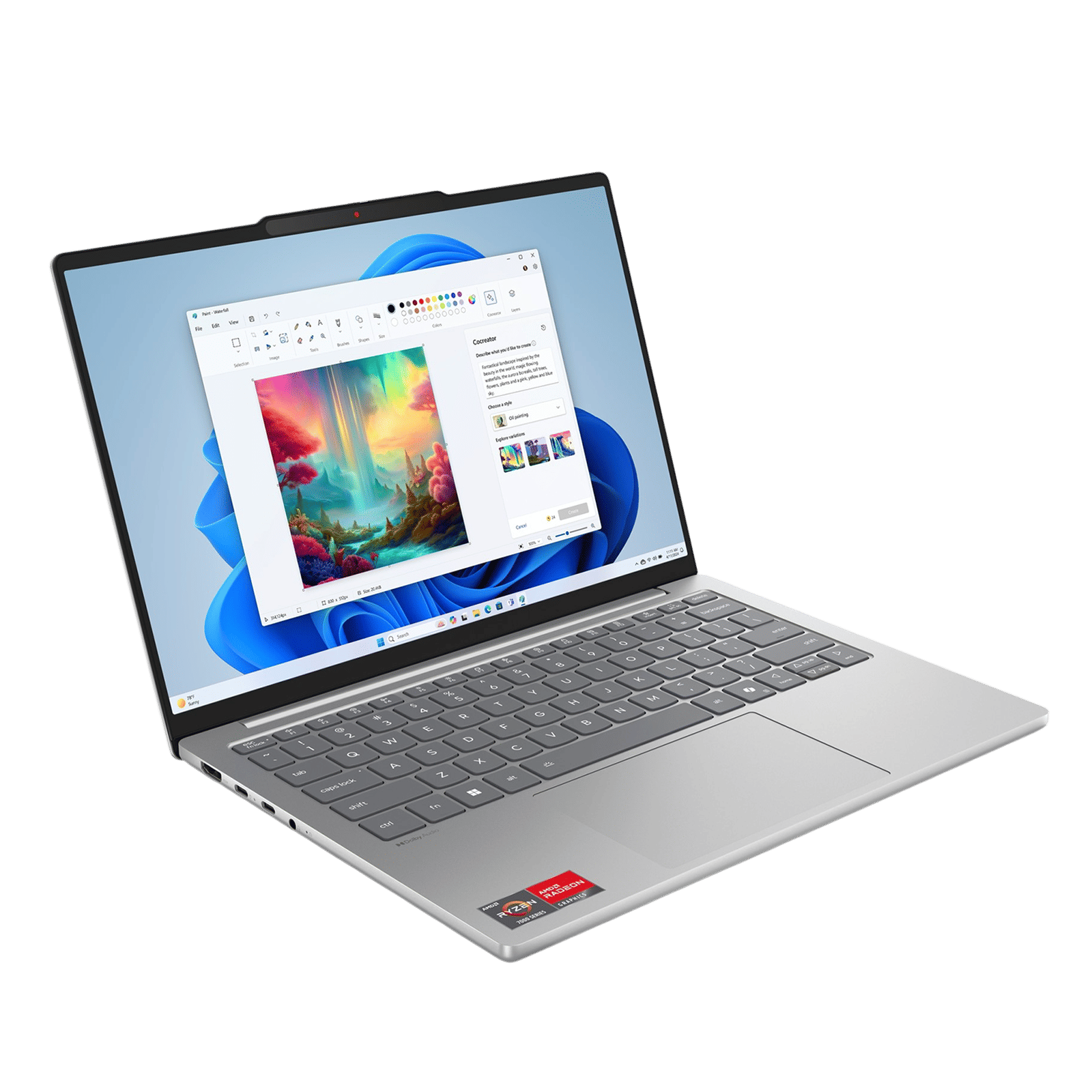 Lenovo IdeaPad Slim 5 13ARP10 AMD Ryzen 7 Thin & Light Laptop (16GB, 512GB SSD, Windows 11 Home, 13.3 inch WUXGA IPS Display, MS Office Home 2024, Cloud Grey, 1.15 KG)_7