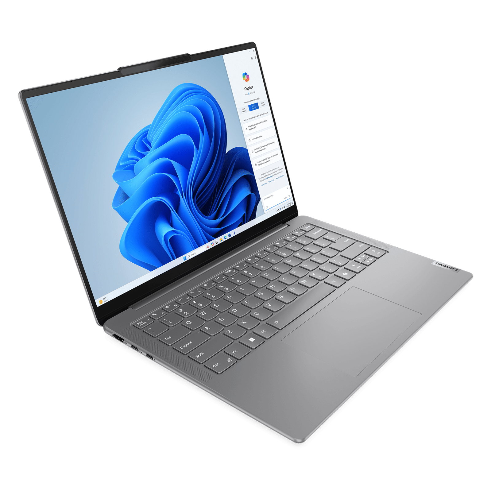 Lenovo Yoga Slim 7 14IMH9 Intel Core Ultra 5 Laptop (16GB, 1TB SSD, Windows 11 Home, 14 inch WUXGA OLED Display, MS Office 2024, Luna Grey, 1.39 KG)_5