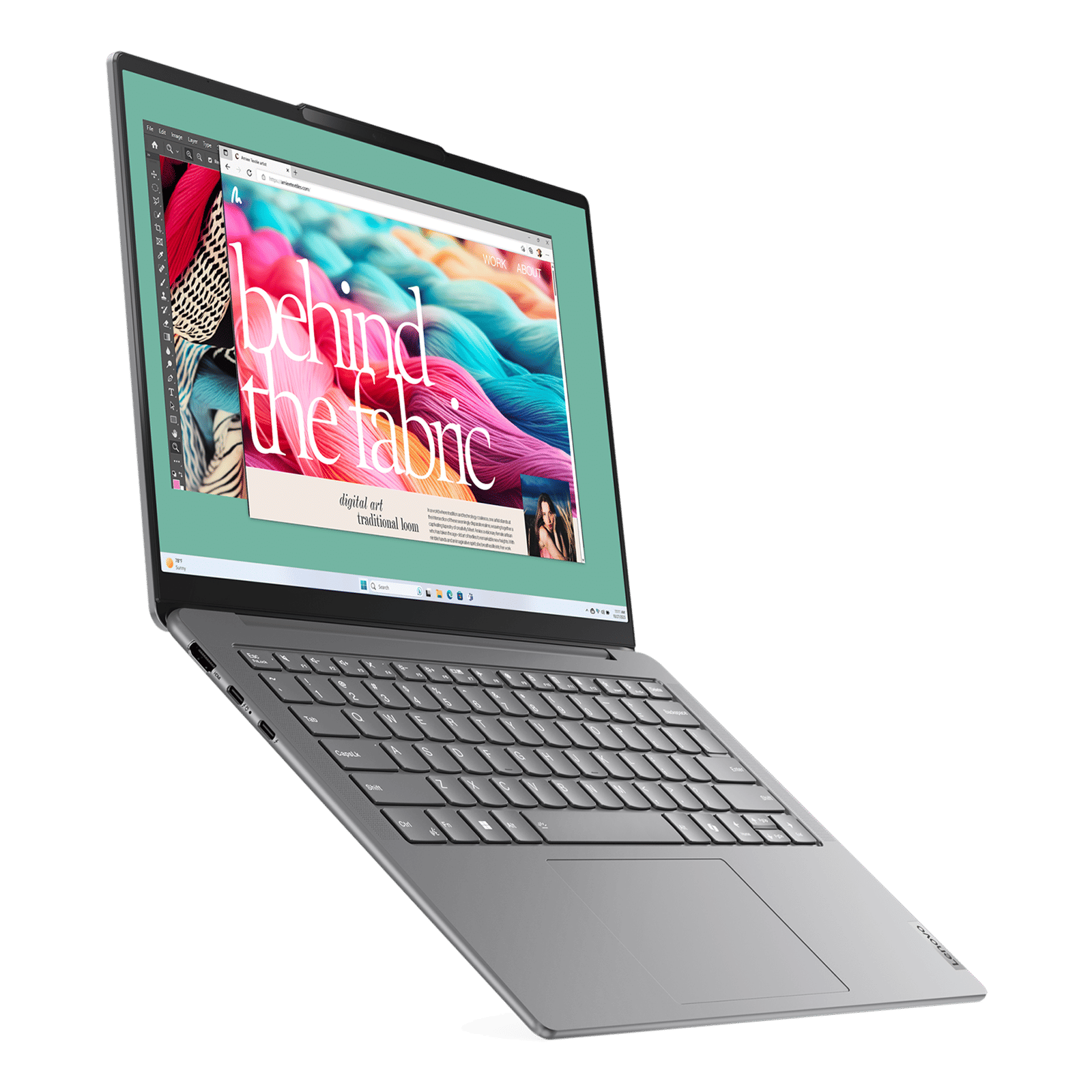 Lenovo Yoga Slim 7 14IMH9 Intel Core Ultra 5 Laptop (16GB, 1TB SSD, Windows 11 Home, 14 inch WUXGA OLED Display, MS Office 2024, Luna Grey, 1.39 KG)_6
