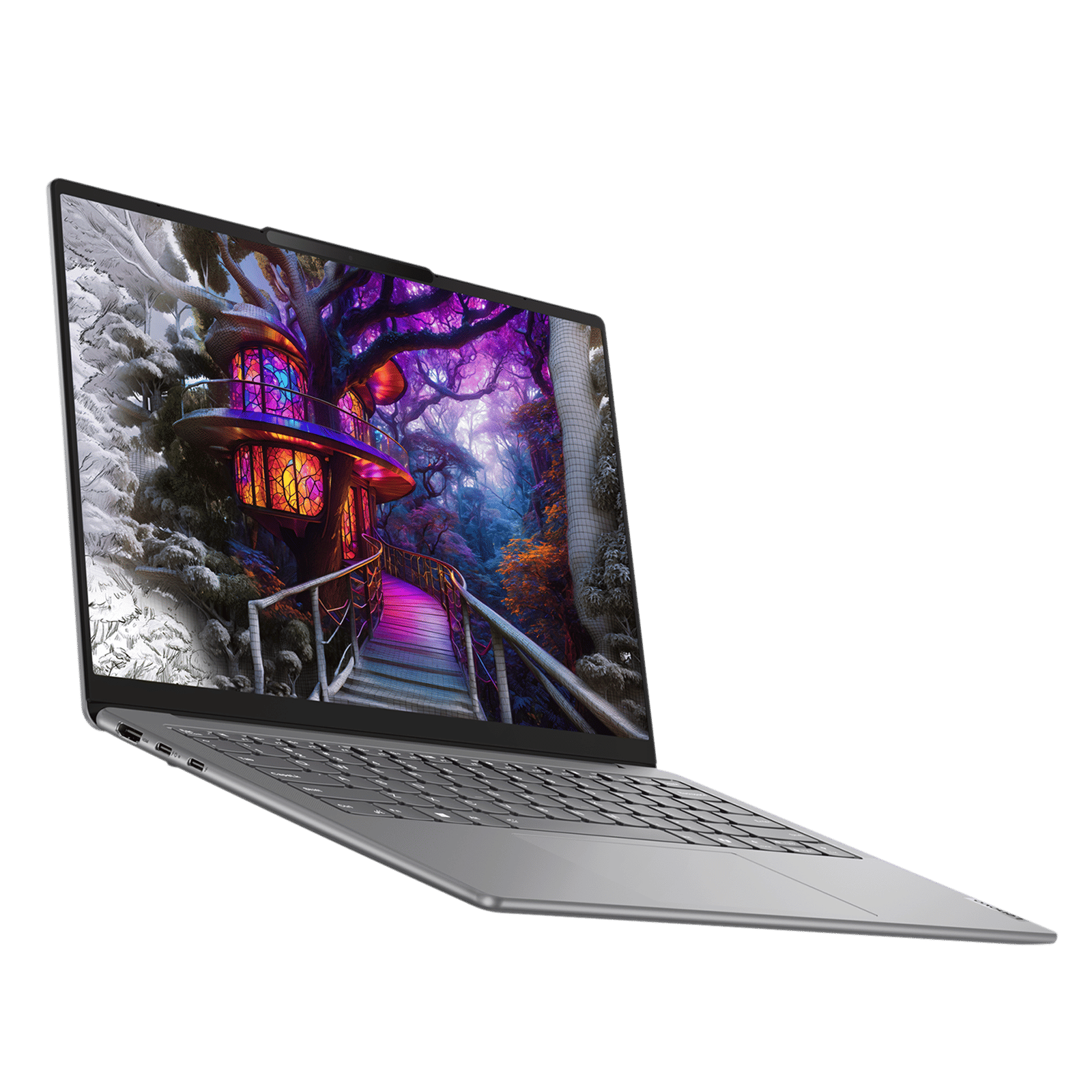 Lenovo Yoga Slim 7 14IMH9 Intel Core Ultra 5 Laptop (16GB, 1TB SSD, Windows 11 Home, 14 inch WUXGA OLED Display, MS Office 2024, Luna Grey, 1.39 KG)_11