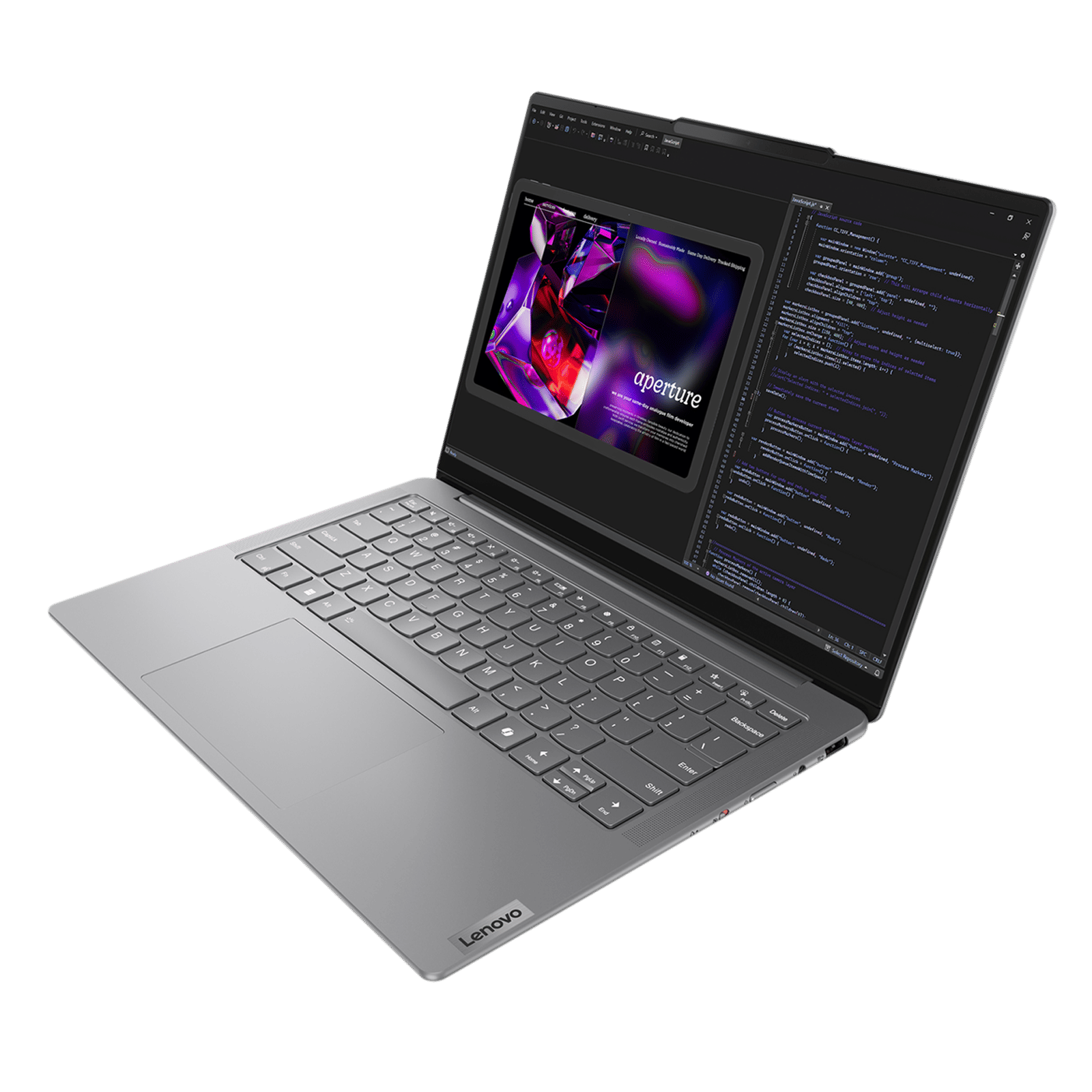 Lenovo Yoga Slim 7 14IMH9 Intel Core Ultra 5 Laptop (16GB, 1TB SSD, Windows 11 Home, 14 inch WUXGA OLED Display, MS Office 2024, Luna Grey, 1.39 KG)_12