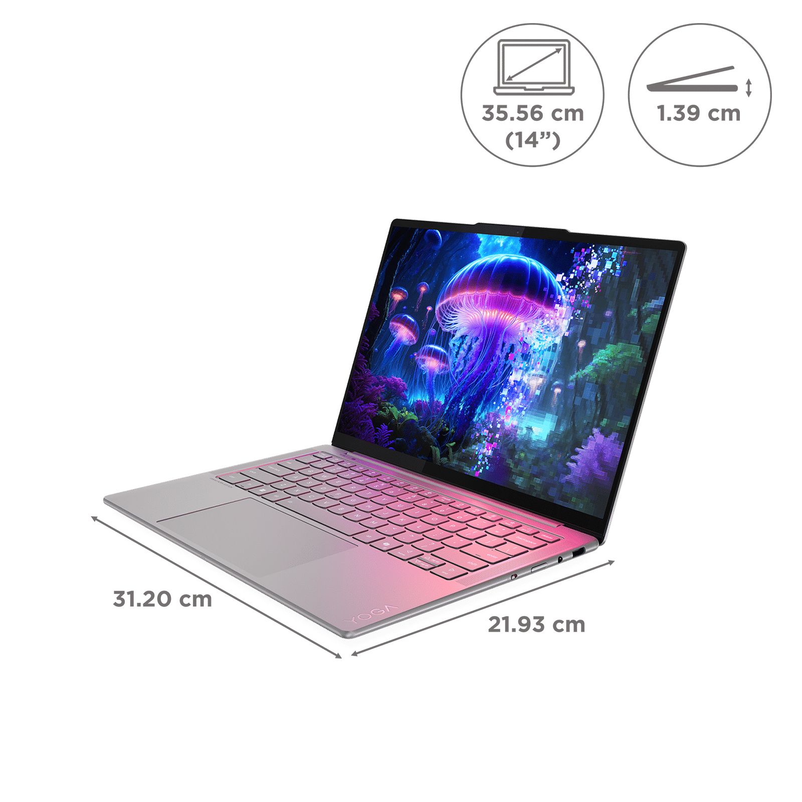 Lenovo Yoga Slim 7 14ILL10 Intel Core Ultra 5 Laptop (16GB, 1TB SSD, Windows 11 Home, 14 inch WUXGA OLED Display, MS Office 2024, Luna Grey, 1.19 KG) Lenovo Yoga Slim 7 14ILL10 Intel Core Ultra 5 Laptop (16GB, 1TB SSD, Windows 11 Home, 14 inch WUXGA OLED Display, MS Office 2024, Luna Grey, 1.19 KG)_8