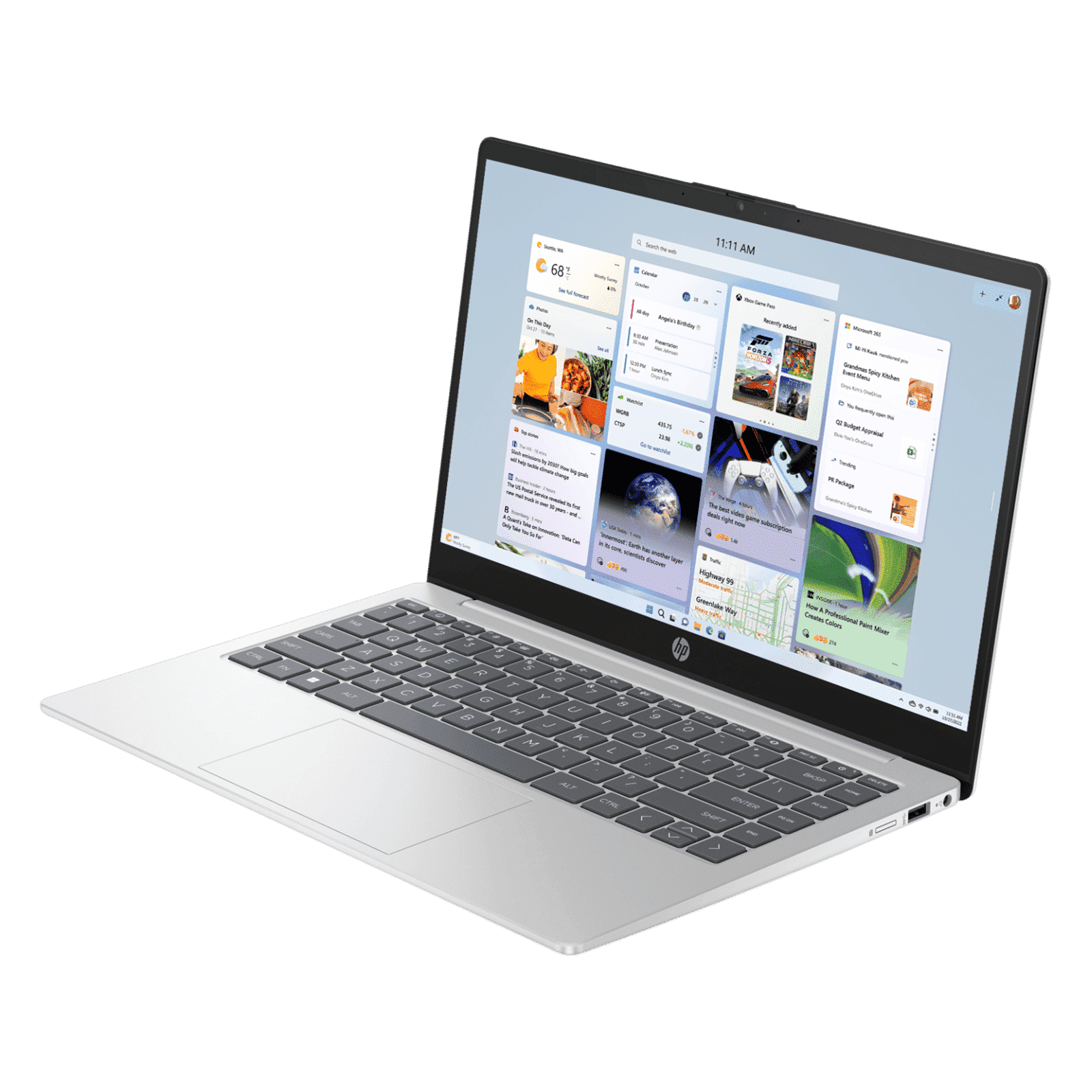 HP Core 14-gr0002TU Intel Core i5 13th Gen Thin & Light Laptop (16GB, 512GB SSD, Windows 11 Home, 14 inch, Full HD Display, MS Office Home 2024, Natural Silver, 1.40 KG)_6