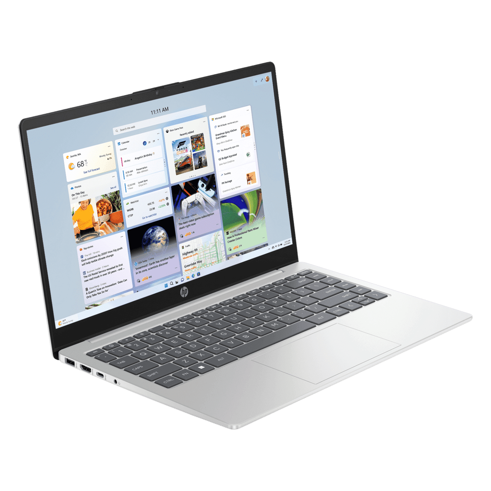 HP Core 14-gr0002TU Intel Core i5 13th Gen Thin & Light Laptop (16GB, 512GB SSD, Windows 11 Home, 14 inch, Full HD Display, MS Office Home 2024, Natural Silver, 1.40 KG)_7