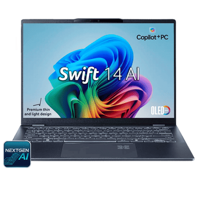 acer Swift 14 AI SF14-51 Intel Core Ultra 7
                      Thin & Light Laptop (16GB, 1TB SSD, Windows 11
                      Home, 14 inch OLED WUXGA Display, MS Office, Steam
                      Blue, 1.28 KG)