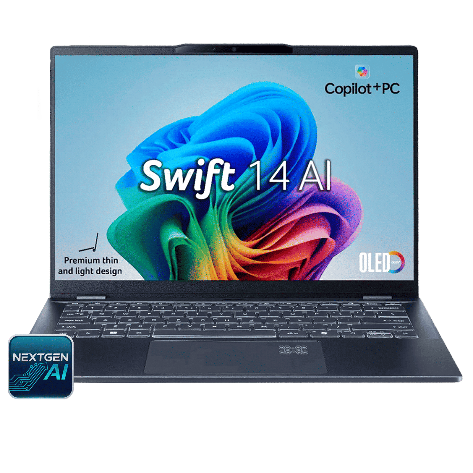 acer Swift 14 AI SF14-51 Intel Core Ultra 7 Thin & Light Laptop (16GB, 1TB SSD, Windows 11 Home, 14 inch OLED WUXGA Display, MS Office, Steam Blue, 1.28 KG) acer Swift 14 AI SF14-51 Intel Core Ultra 7 Thin & Light Laptop (16GB, 1TB SSD, Windows 11 Home, 14 inch OLED WUXGA Display, MS Office, Steam Blue, 1.28 KG)_1