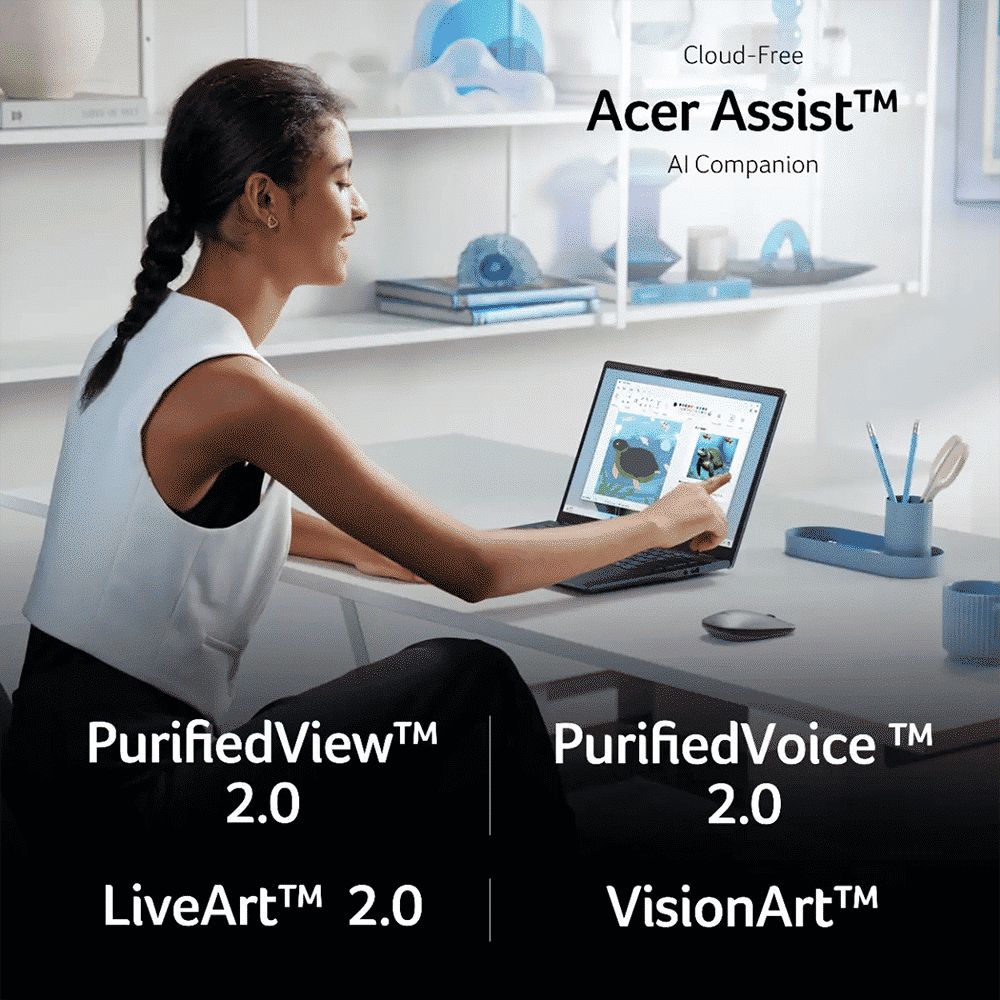 acer Swift 14 AI SF14-51 Intel Core Ultra 7 Thin & Light Laptop (16GB, 1TB SSD, Windows 11 Home, 14 inch OLED WUXGA Display, MS Office, Steam Blue, 1.28 KG)_17