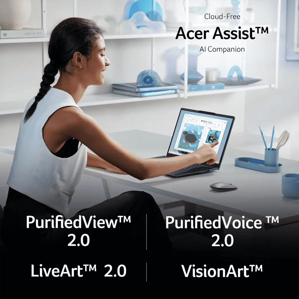acer Swift 14 AI SF14-51 Intel Core Ultra 7 Thin & Light Laptop (16GB, 1TB SSD, Windows 11 Home, 14 inch OLED WUXGA Display, MS Office, Steam Blue, 1.28 KG) acer Swift 14 AI SF14-51 Intel Core Ultra 7 Thin & Light Laptop (16GB, 1TB SSD, Windows 11 Home, 14 inch OLED WUXGA Display, MS Office, Steam Blue, 1.28 KG)_20