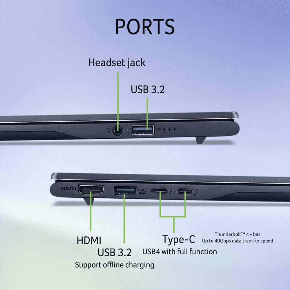 acer Swift 14 AI SF14-51 Intel Core Ultra 7 Thin & Light Laptop (16GB, 1TB SSD, Windows 11 Home, 14 inch OLED WUXGA Display, MS Office, Steam Blue, 1.28 KG) acer Swift 14 AI SF14-51 Intel Core Ultra 7 Thin & Light Laptop (16GB, 1TB SSD, Windows 11 Home, 14 inch OLED WUXGA Display, MS Office, Steam Blue, 1.28 KG)_10