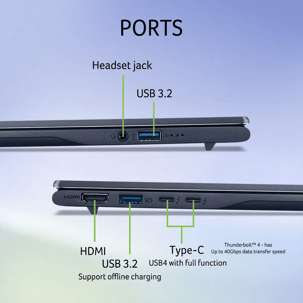 acer Swift 14 AI SF14-51 Intel Core Ultra 5 Thin & Light Laptop (16GB, 512GB SSD, Windows 11 Home, 14 inch OLED WUXGA Display, MS Office, Steam Blue, 1.25 KG) acer Swift 14 AI SF14-51 Intel Core Ultra 5 Thin & Light Laptop (16GB, 512GB SSD, Windows 11 Home, 14 inch OLED WUXGA Display, MS Office, Steam Blue, 1.25 KG)_10