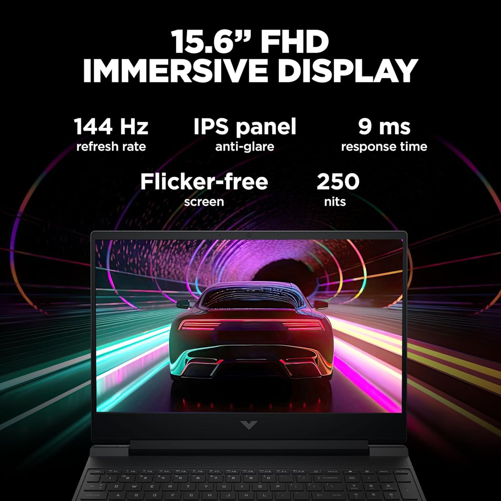 HP Victus 15-fb0185AX AMD Ryzen 5-5600H Gaming Laptop (8GB, 512GB SSD, Windows 11 Home, 4GB Graphics, 15.6 inch 144 Hz Full HD IPS Display, AMD Radeon RX 6500M, MS Office & Home 2021, Mica Silver, 2.29 KG)_9