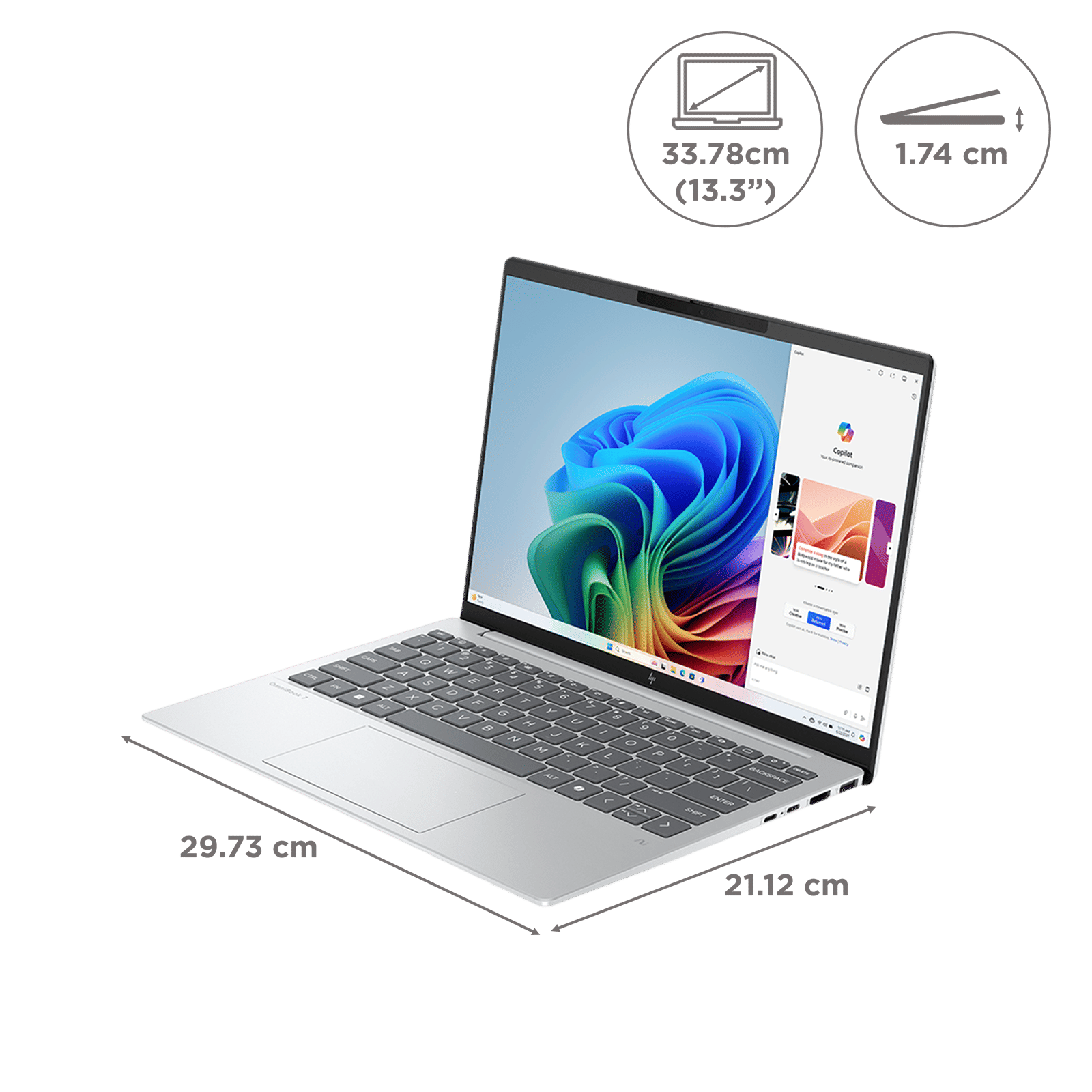 HP OmniBook 7 13-bg1678AU AMD Ryzen 5 Thin & Light Laptop (16GB, 512GB SSD, Windows 11 Home, 13.3 inch WQXGA IPS Display, MS Office Home 2024, Glacier Silver, 1 KG) HP OmniBook 7 13-bg1678AU AMD Ryzen 5 Thin & Light Laptop (16GB, 512GB SSD, Windows 11 Home, 13.3 inch WQXGA IPS Display, MS Office Home 2024, Glacier Silver, 1 KG)_2