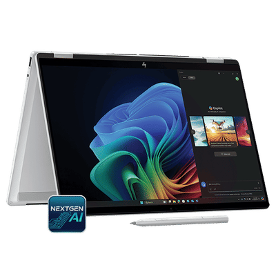 HP OmniBook X Flip 14-fm0058TU Intel Core
                      Ultra 5 Touchscreen Thin & Light Laptop (16GB,
                      512GB SSD, Windows 11 Home, 14 inch 3K OLED
                      Display, MS Office Home 2024, Glacier Silver, 1.38
                      KG)