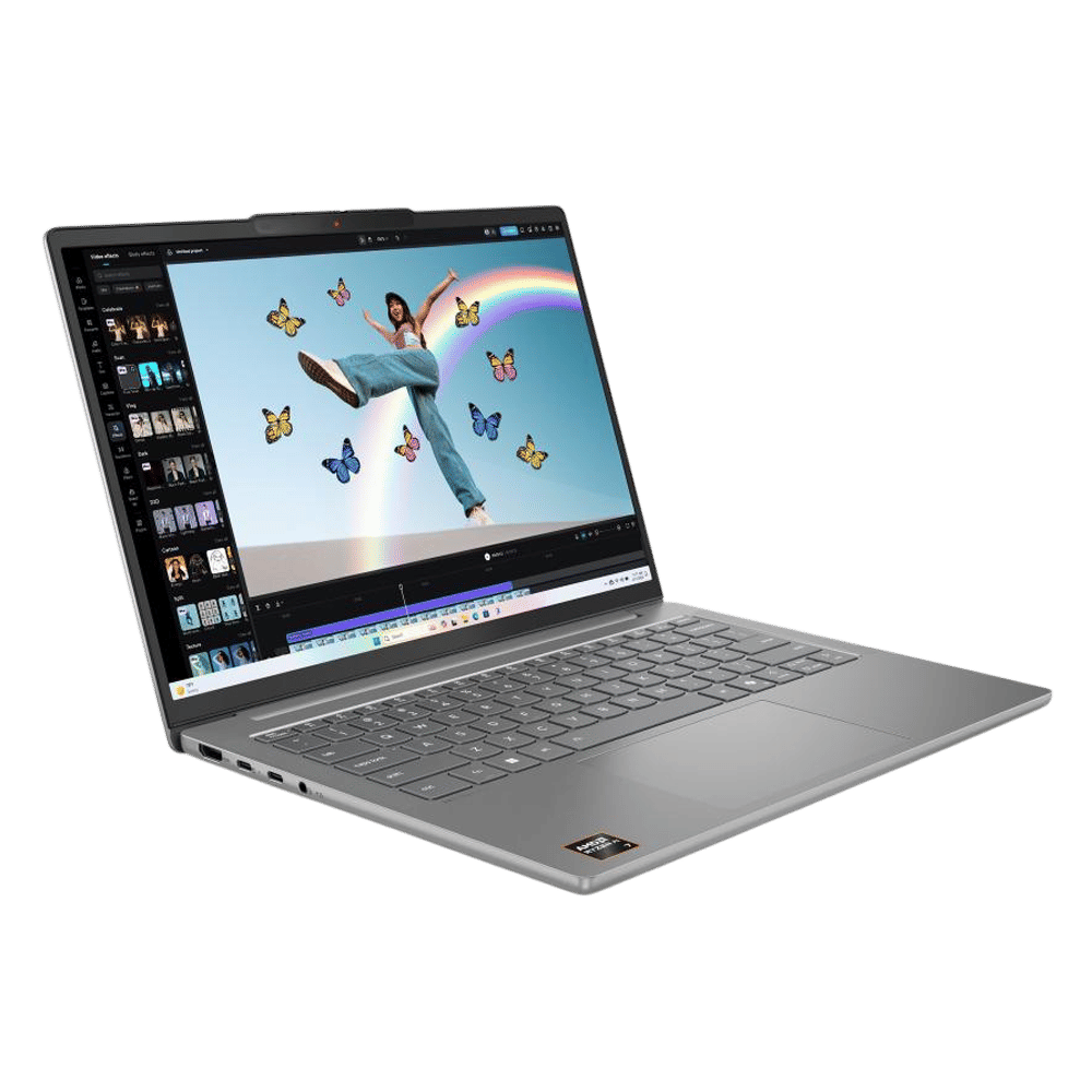 Lenovo IdeaPad Slim 5 14AKP10 AMD Ryzen AI 7 Thin & Light Laptop (24GB, 1TB SSD, Windows 11 Home, 14 inch WUXGA OLED Display, MS Office Home 2024, Luna Grey, 1.39 KG)_10