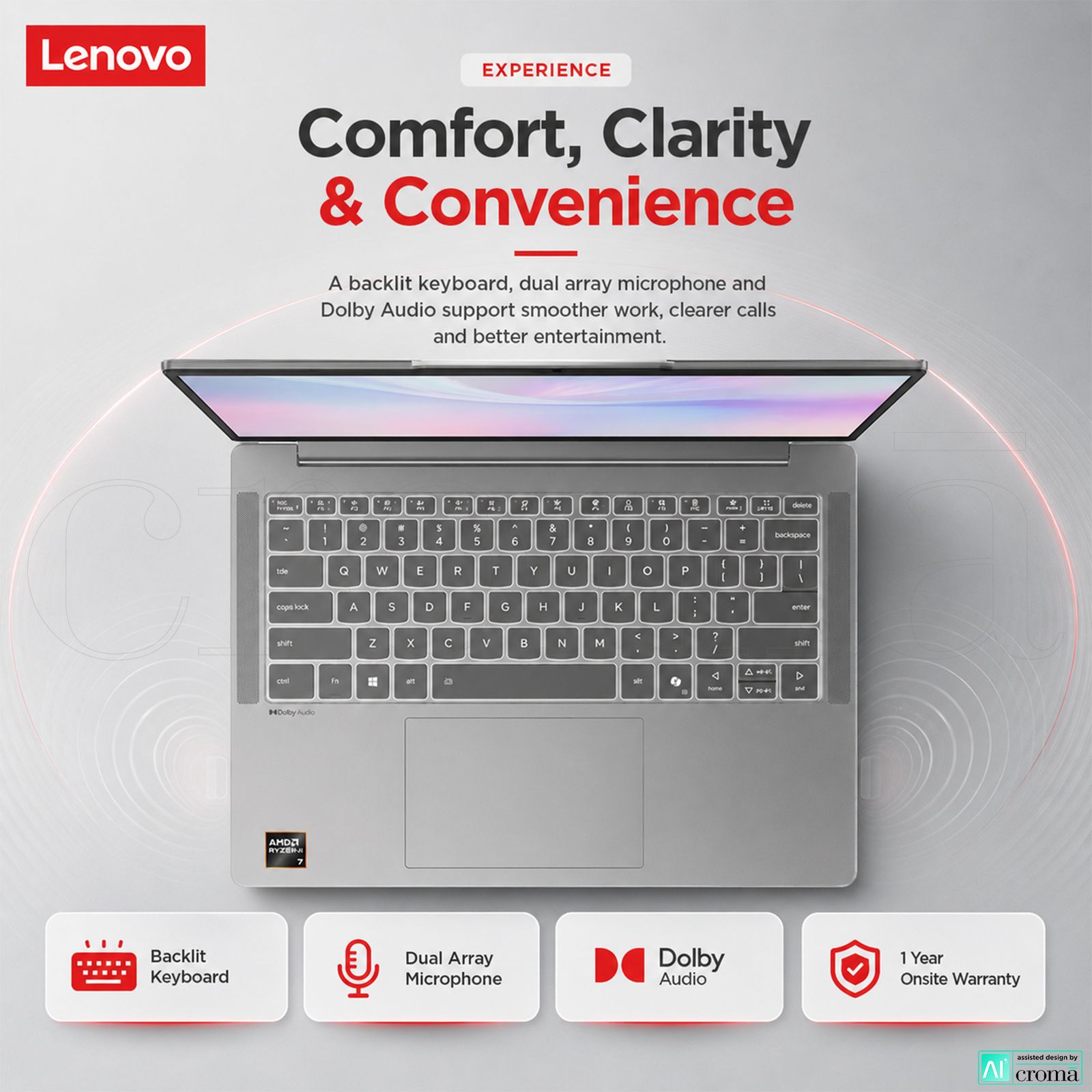 Lenovo IdeaPad Slim 5 14AKP10 AMD Ryzen AI 7 Thin & Light Laptop (24GB, 1TB SSD, Windows 11 Home, 14 inch WUXGA OLED Display, MS Office Home 2024, Luna Grey, 1.39 KG) Lenovo IdeaPad Slim 5 14AKP10 AMD Ryzen AI 7 Thin & Light Laptop (24GB, 1TB SSD, Windows 11 Home, 14 inch WUXGA OLED Display, MS Office Home 2024, Luna Grey, 1.39 KG)_4
