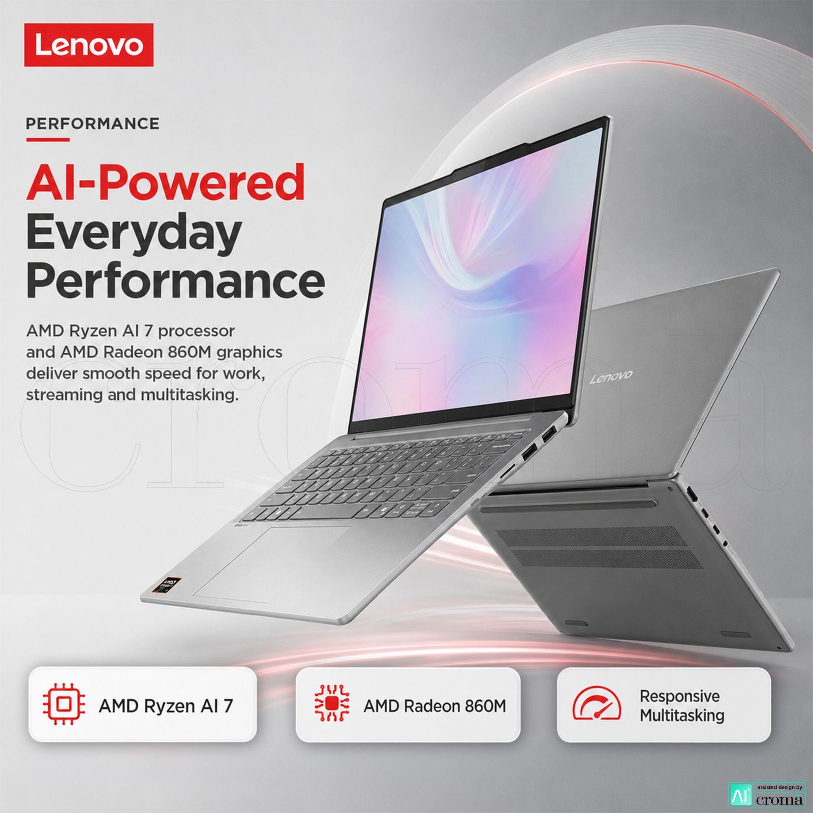 Lenovo IdeaPad Slim 5 14AKP10 AMD Ryzen AI 7 Thin & Light Laptop (24GB, 1TB SSD, Windows 11 Home, 14 inch WUXGA OLED Display, MS Office Home 2024, Luna Grey, 1.39 KG) Lenovo IdeaPad Slim 5 14AKP10 AMD Ryzen AI 7 Thin & Light Laptop (24GB, 1TB SSD, Windows 11 Home, 14 inch WUXGA OLED Display, MS Office Home 2024, Luna Grey, 1.39 KG)_5