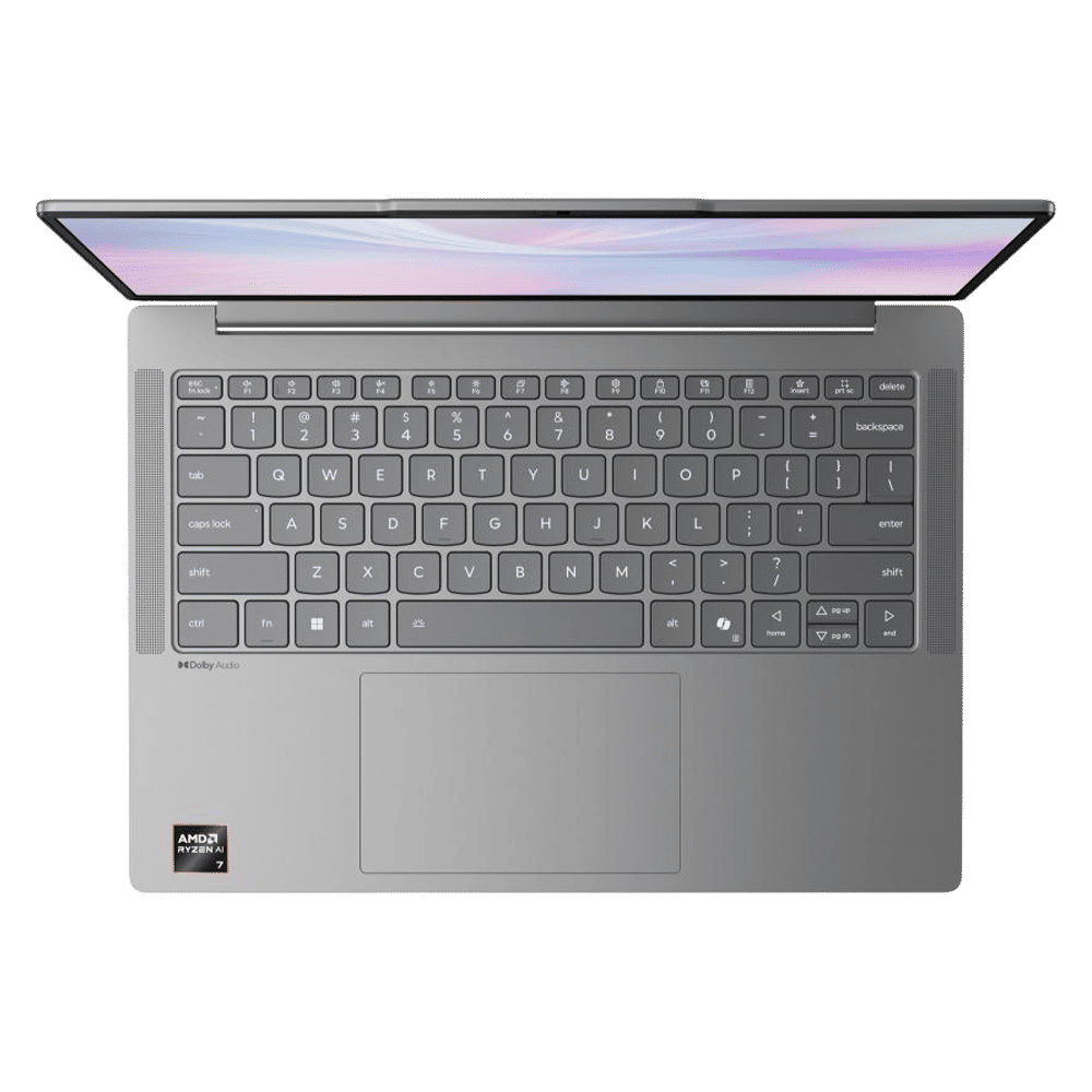 Lenovo IdeaPad Slim 5 14AKP10 AMD Ryzen AI 7 Thin & Light Laptop (24GB, 1TB SSD, Windows 11 Home, 14 inch WUXGA OLED Display, MS Office Home 2024, Luna Grey, 1.39 KG)_6