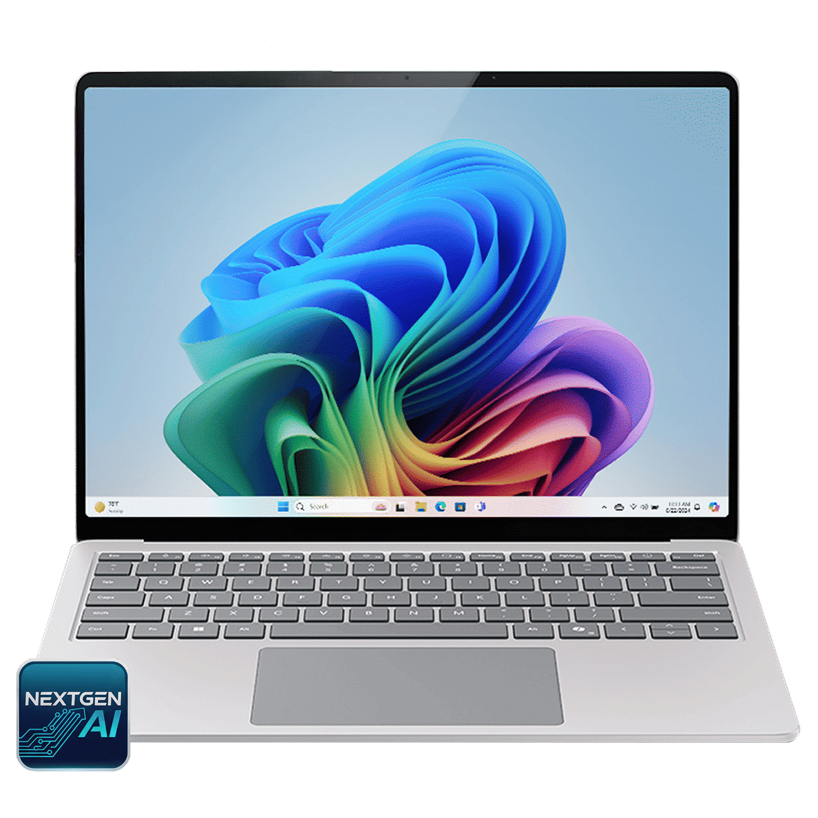 Microsoft Surface 7th Edition Qualcomm Snapdragon X Plus Touchscreen Thin & Light Laptop (16GB, 256GB SSD, Windows 11 Home, 13.8 inch LCD Display, Platinum, 1.34 KG)_1