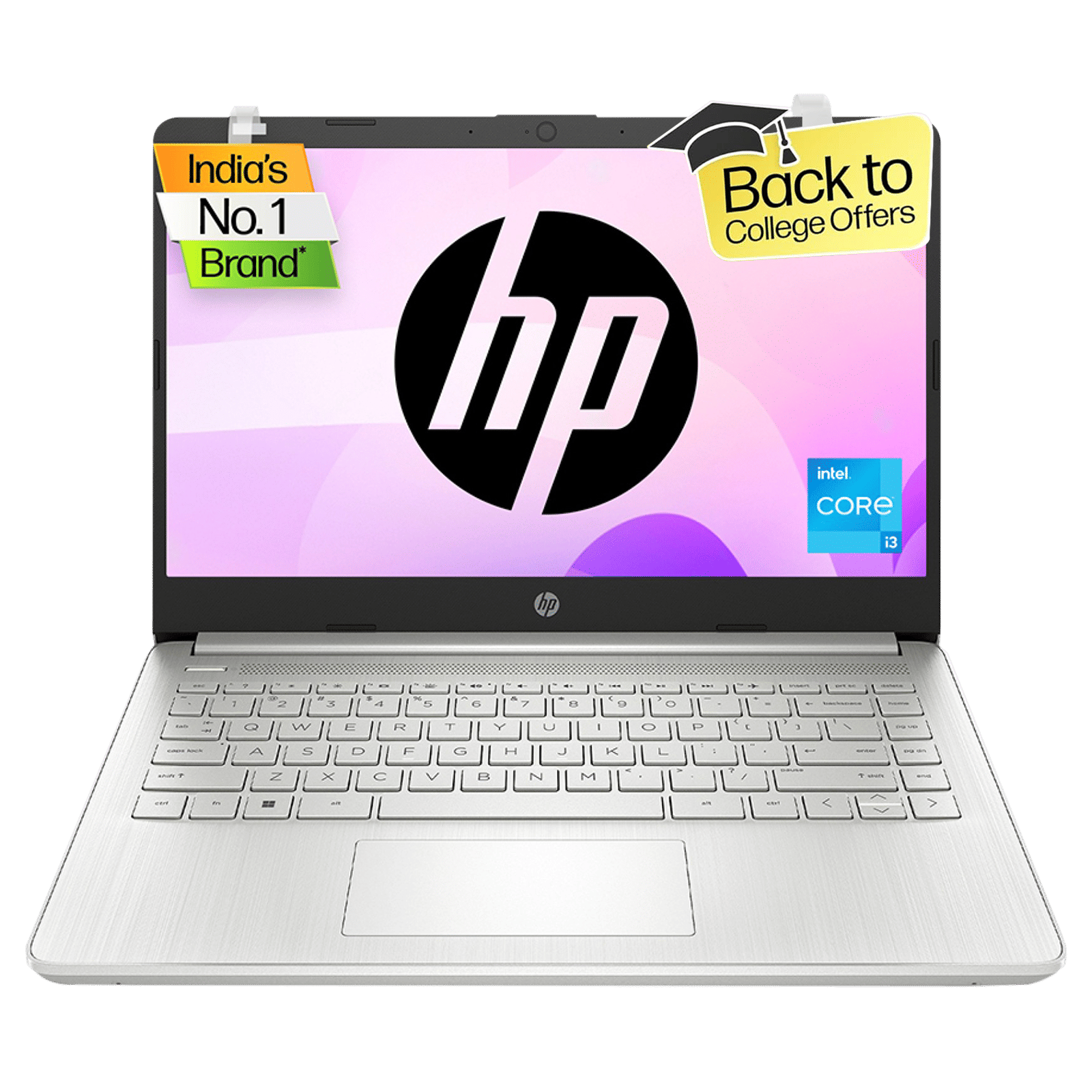 HP 14-ep0294TU Intel Core i3 13th Gen Laptop (8GB, 512GB SSD, Windows 11 Home, 14 inch Full HD Display, MS Office 2024, Natural Silver, 1.4 KG)_6
