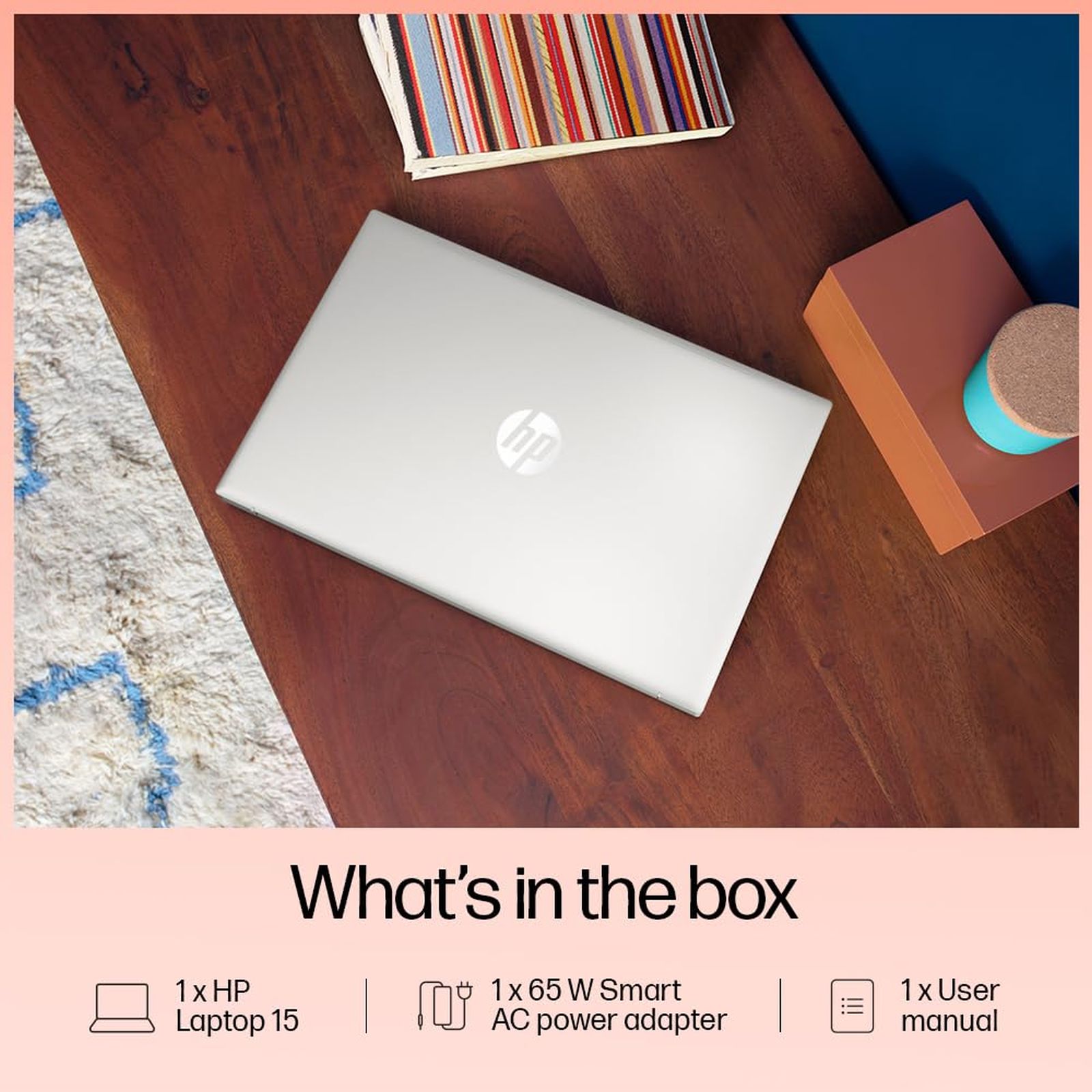 HP 15-fd0489TU Intel Core i3 13th Gen Laptop (8GB, 512GB SSD, Windows 11 Home, 15.6 inch Full HD Display, MS Office 2024, Natural Silver, 1.59 KG)_2