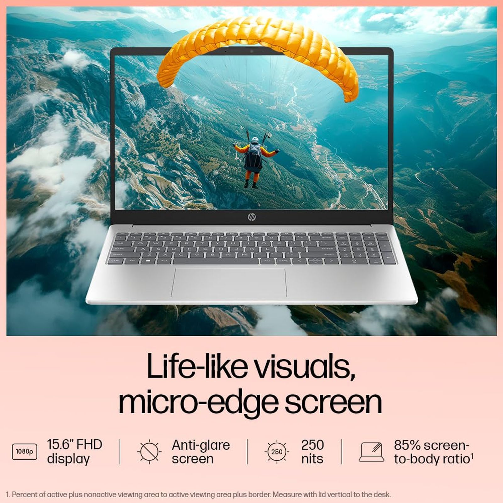 HP 15-fd0489TU Intel Core i3 13th Gen Laptop (8GB, 512GB SSD, Windows 11 Home, 15.6 inch Full HD Display, MS Office 2024, Natural Silver, 1.59 KG)_6