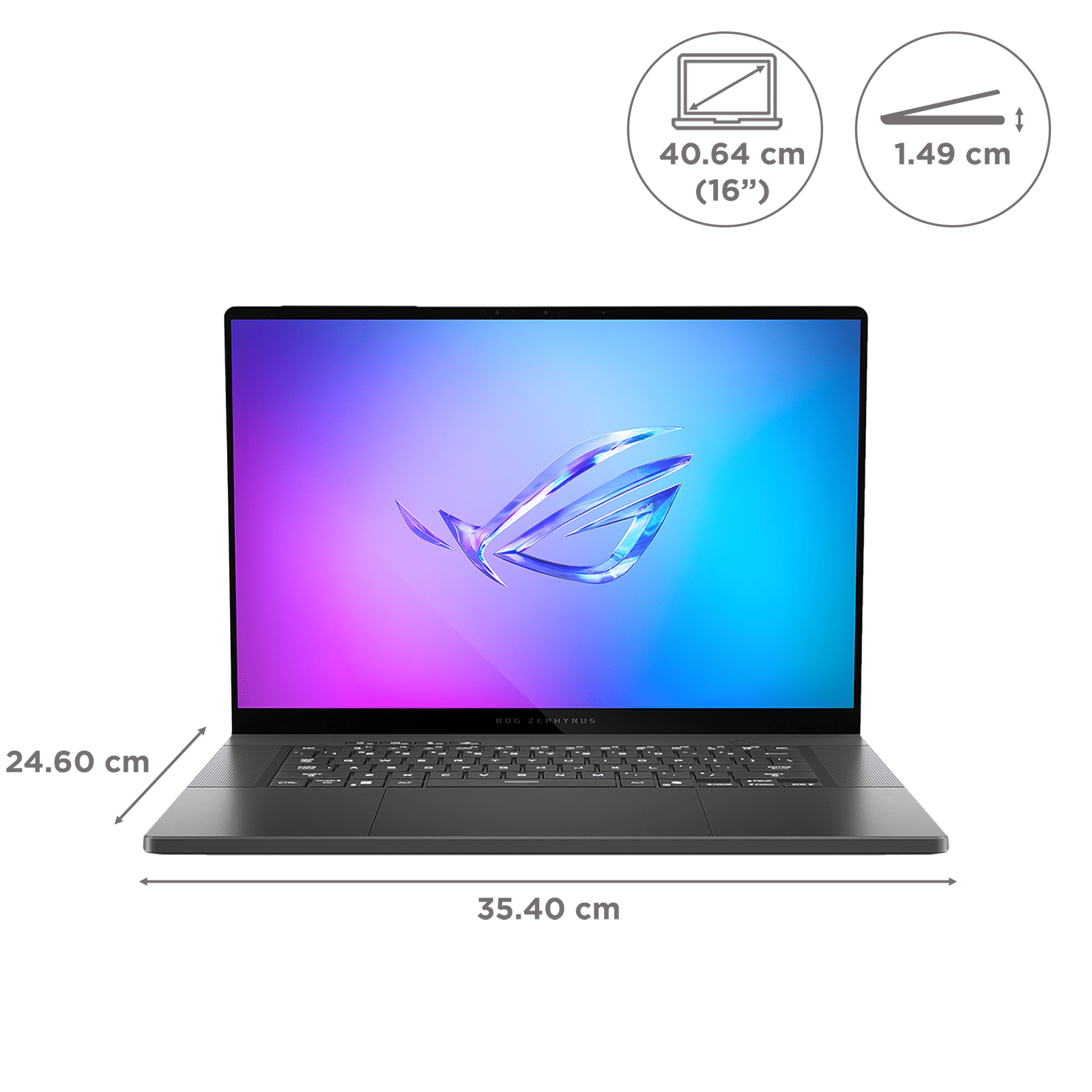 ASUS ROG Zephyrus G16 GU605CW-QR133WS Intel Core Ultra 9 Gaming Laptop (32GB, 2TB SSD, Windows 11 Home, 16GB Graphics, 16 inch 240Hz 2.5K OLED WQXGA Display, NVIDIA GeForce RTX 5080, MS Office Home 2024, Eclipse Gray, 1.95 KG) ASUS ROG Zephyrus G16 GU605CW-QR133WS Intel Core Ultra 9 Gaming Laptop (32GB, 2TB SSD, Windows 11 Home, 16GB Graphics, 16 inch 240Hz 2.5K OLED WQXGA Display, NVIDIA GeForce RTX 5080, MS Office Home 2024, Eclipse Gray, 1.95 KG)_2