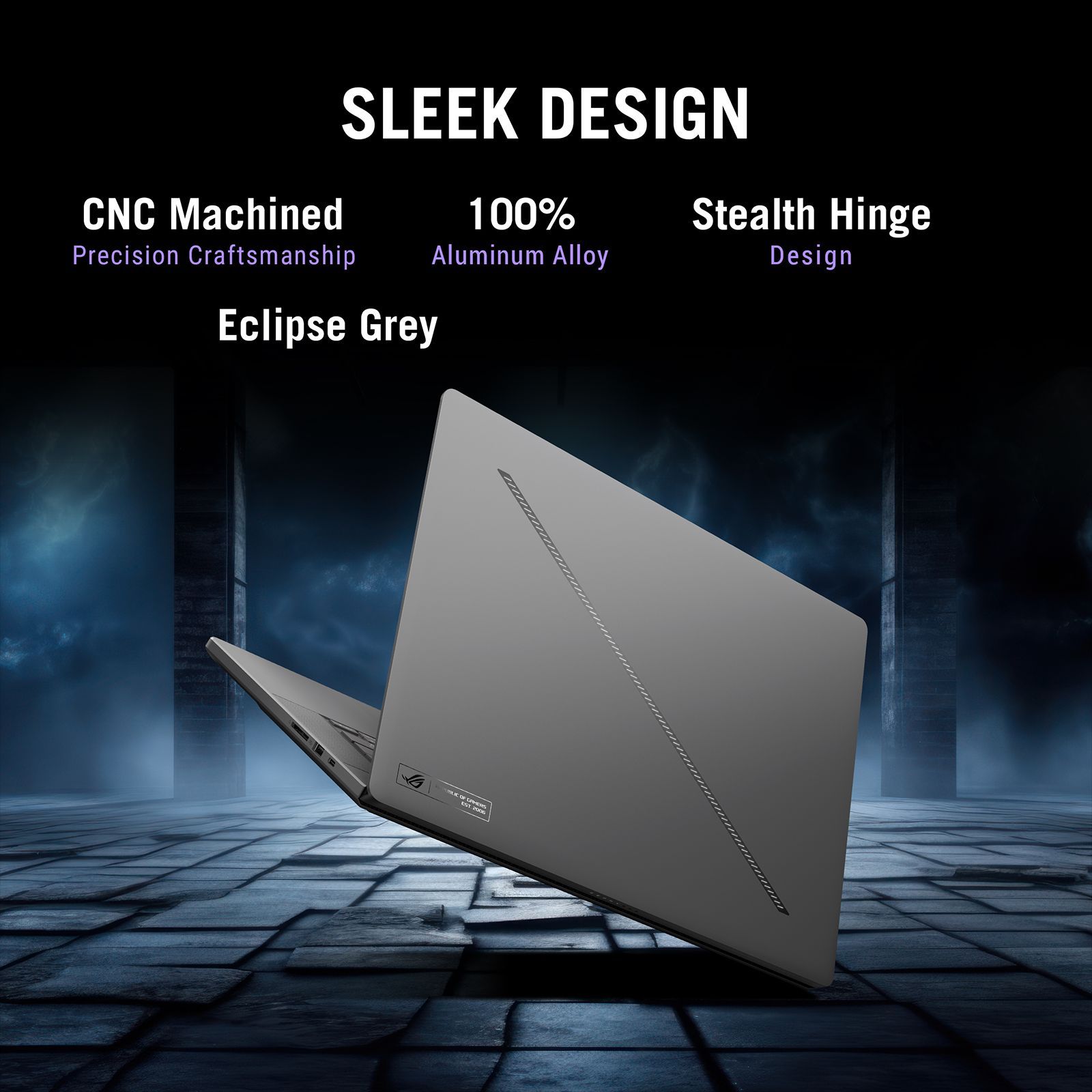 ASUS ROG Zephyrus G16 GU605CW-QR133WS Intel Core Ultra 9 Gaming Laptop (32GB, 2TB SSD, Windows 11 Home, 16GB Graphics, 16 inch 240Hz 2.5K OLED WQXGA Display, NVIDIA GeForce RTX 5080, MS Office Home 2024, Eclipse Gray, 1.95 KG)_5