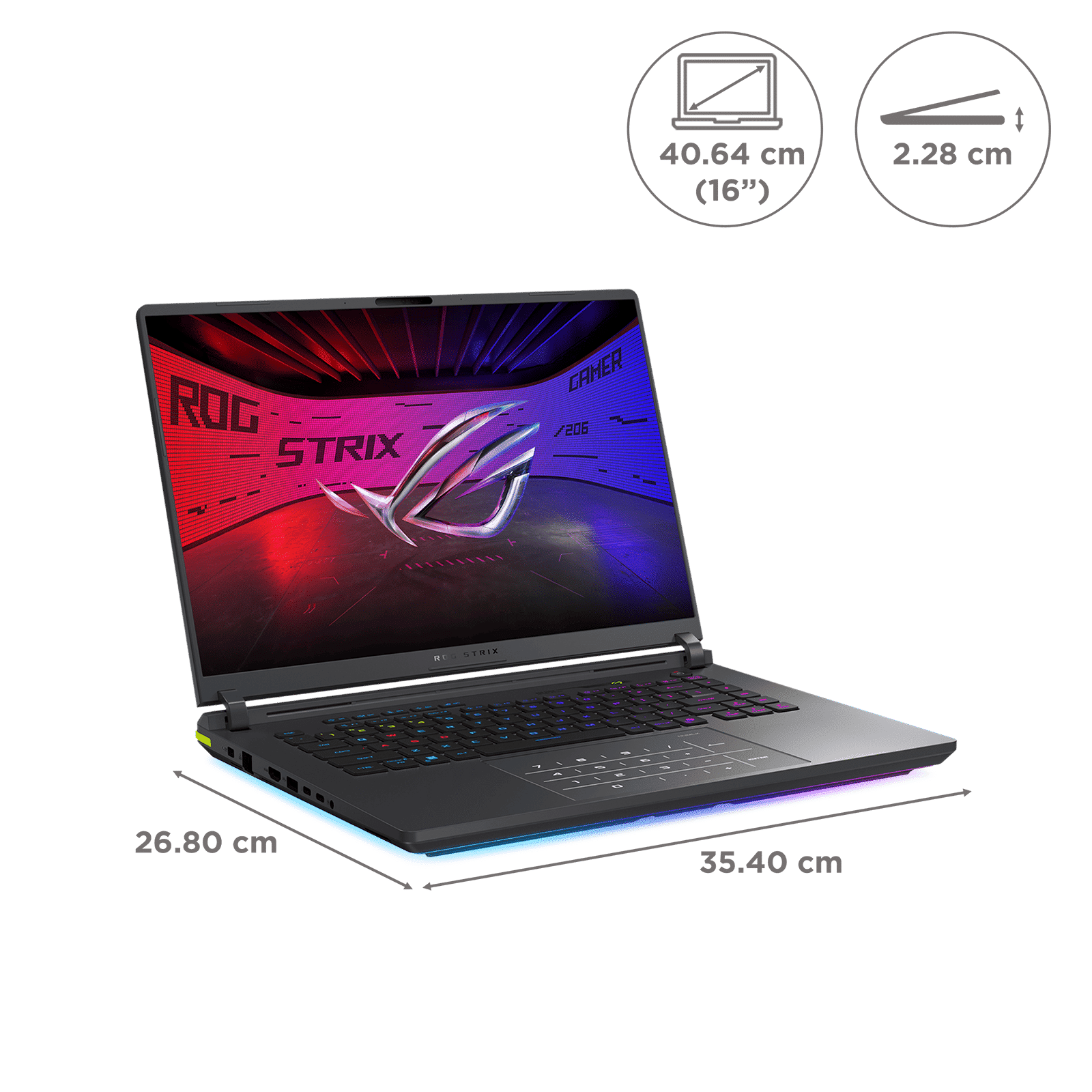 ASUS ROG Strix G16 G615LW-RV148WS Intel Core Ultra 9 Gaming Laptop (32GB, 1TB SSD, Windows 11 Home, 16GB Graphics, 16 inch 165 Hz Full HD Plus WUXGA Display, NVIDIA GeForce RTX 5080, MS Office Home 2024, Eclipse Gray, 2.65 KG) ASUS ROG Strix G16 G615LW-RV148WS Intel Core Ultra 9 Gaming Laptop (32GB, 1TB SSD, Windows 11 Home, 16GB Graphics, 16 inch 165 Hz Full HD Plus WUXGA Display, NVIDIA GeForce RTX 5080, MS Office Home 2024, Eclipse Gray, 2.65 KG)_11