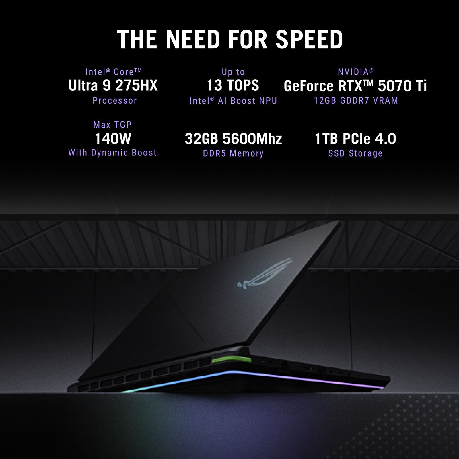ASUS ROG Strix G16 G615LW-RV148WS Intel Core Ultra 9 Gaming Laptop (32GB, 1TB SSD, Windows 11 Home, 16GB Graphics, 16 inch 165 Hz Full HD Plus WUXGA Display, NVIDIA GeForce RTX 5080, MS Office Home 2024, Eclipse Gray, 2.65 KG) ASUS ROG Strix G16 G615LW-RV148WS Intel Core Ultra 9 Gaming Laptop (32GB, 1TB SSD, Windows 11 Home, 16GB Graphics, 16 inch 165 Hz Full HD Plus WUXGA Display, NVIDIA GeForce RTX 5080, MS Office Home 2024, Eclipse Gray, 2.65 KG)_8