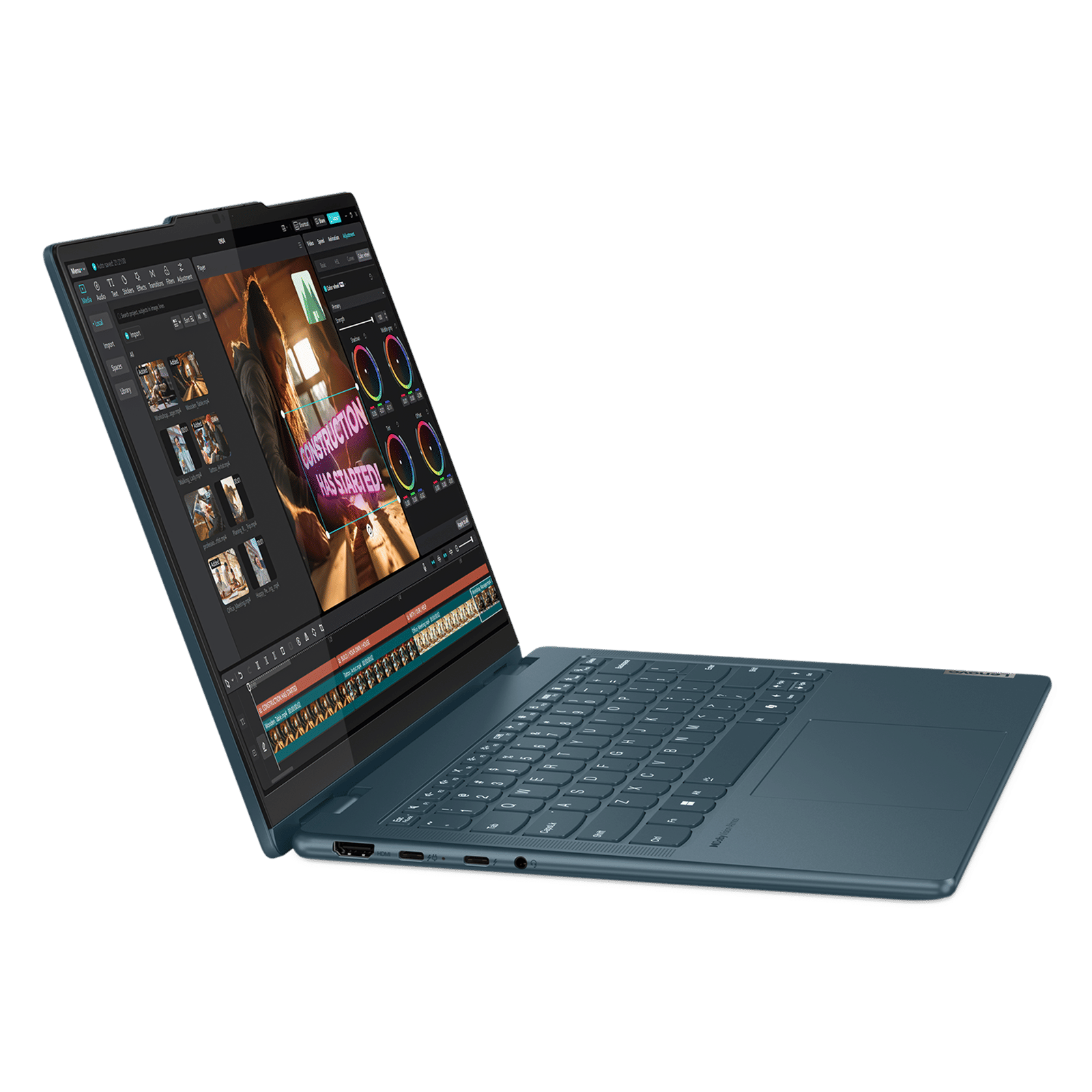 Lenovo Yoga 7 14IML9 Intel Core Ultra 5 Touchscreen 2-in-1 Laptop (16GB, 512GB SSD, Windows 11 Home, 14 inch WUXGA OLED Display, MS Office Home 2024, Tidal Teal, 1.49 KG)_9