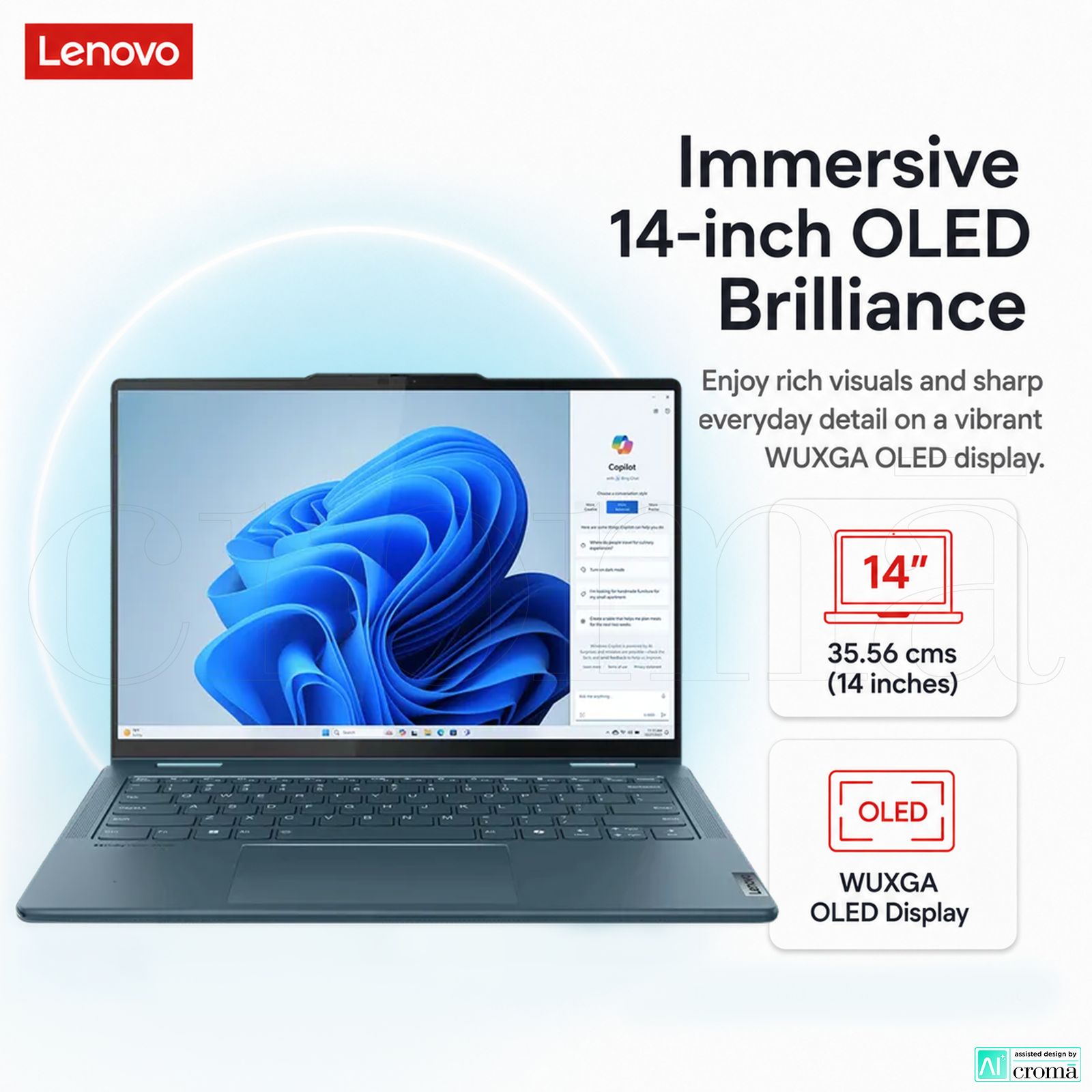 Lenovo Yoga 7 14IML9 Intel Core Ultra 5 Touchscreen 2-in-1 Laptop (16GB, 512GB SSD, Windows 11 Home, 14 inch WUXGA OLED Display, MS Office Home 2024, Tidal Teal, 1.49 KG) Lenovo Yoga 7 14IML9 Intel Core Ultra 5 Touchscreen 2-in-1 Laptop (16GB, 512GB SSD, Windows 11 Home, 14 inch WUXGA OLED Display, MS Office Home 2024, Tidal Teal, 1.49 KG)_4
