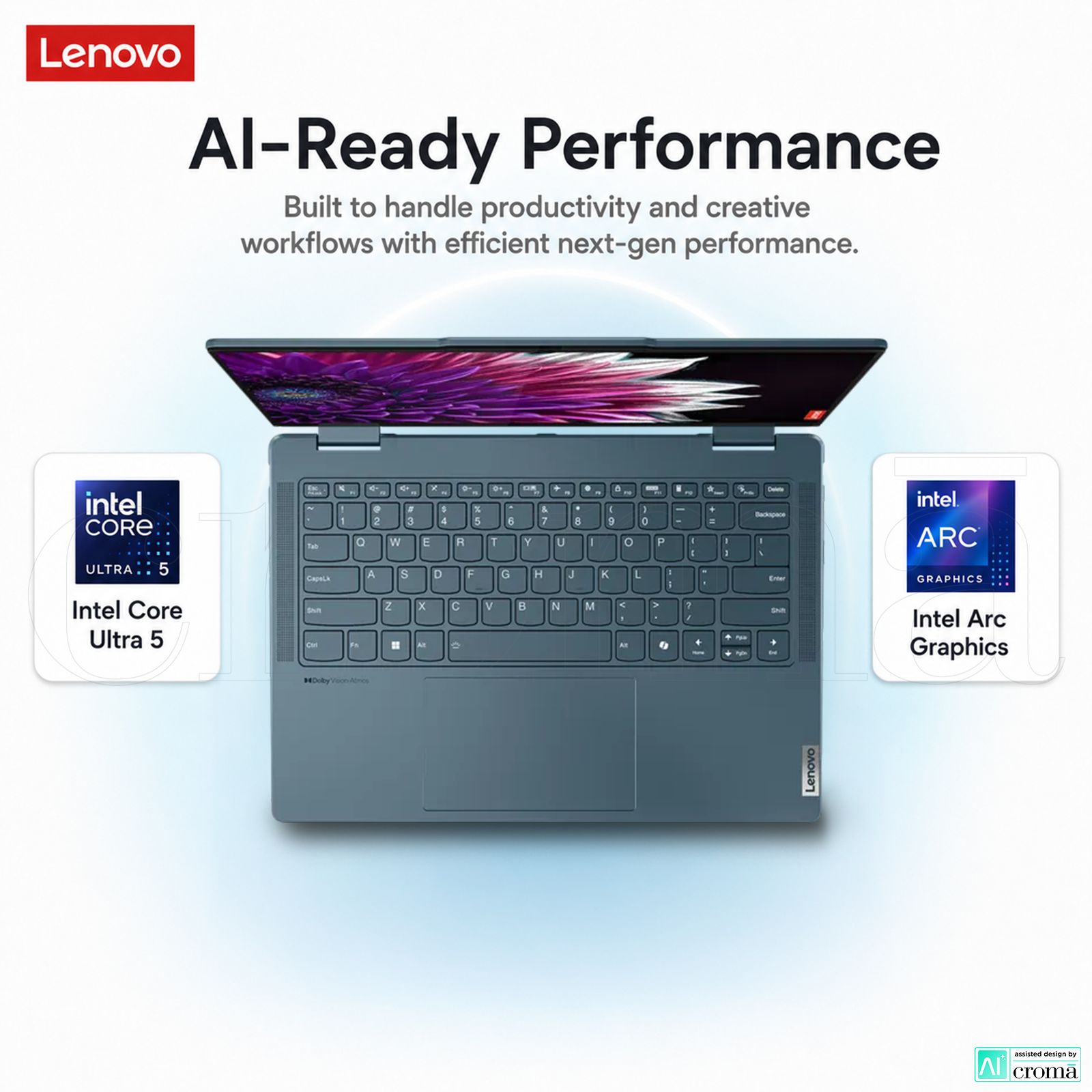 Lenovo Yoga 7 14IML9 Intel Core Ultra 5 Touchscreen 2-in-1 Laptop (16GB, 512GB SSD, Windows 11 Home, 14 inch WUXGA OLED Display, MS Office Home 2024, Tidal Teal, 1.49 KG) Lenovo Yoga 7 14IML9 Intel Core Ultra 5 Touchscreen 2-in-1 Laptop (16GB, 512GB SSD, Windows 11 Home, 14 inch WUXGA OLED Display, MS Office Home 2024, Tidal Teal, 1.49 KG)_5