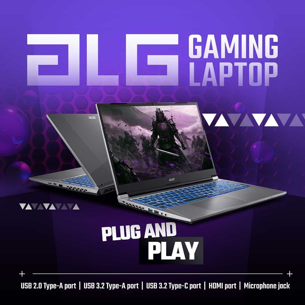 acer Aspire ALG AL15G-53 Intel Core i7 13th Gen Gaming Laptop (16GB, 512GB SSD, Windows 11 Home, 6GB Graphics, 15.6 inch 144 Hz Full HD Display, NVIDIA GeForce RTX 3050, MS Office, Steel Gray, 1.99 KG)_9