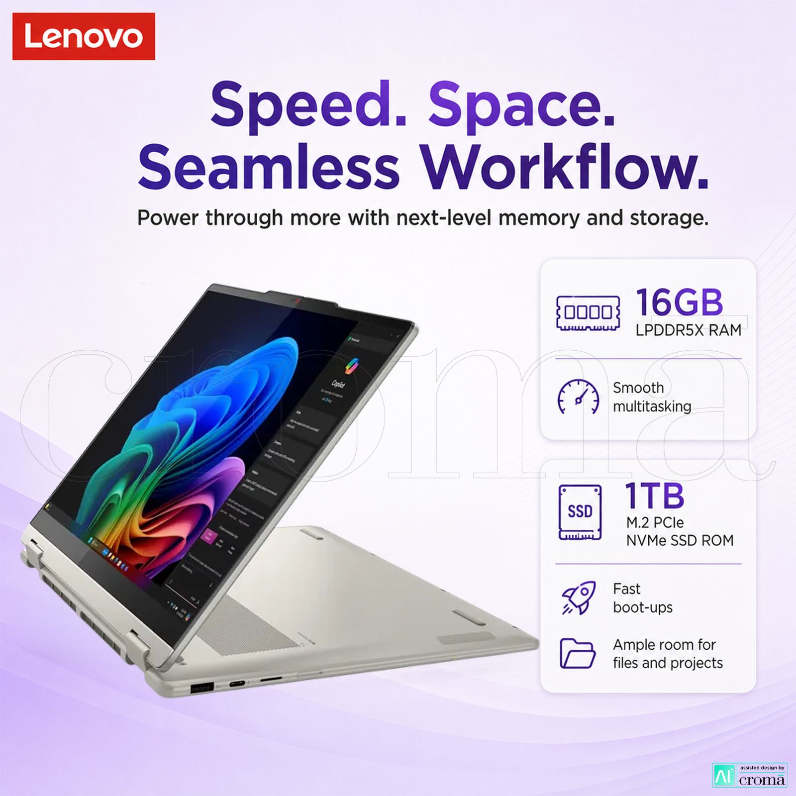 Lenovo Yoga 7 14ILL10 Intel Core Ultra 5 Touchscreen 2-in-1 Laptop (16GB, 1TB SSD, Windows 11 Home, 14 inch WUXGA OLED Display, MS Office 2024, Seashell, 1.38 KG) Lenovo Yoga 7 14ILL10 Intel Core Ultra 5 Touchscreen 2-in-1 Laptop (16GB, 1TB SSD, Windows 11 Home, 14 inch WUXGA OLED Display, MS Office 2024, Seashell, 1.38 KG)_7
