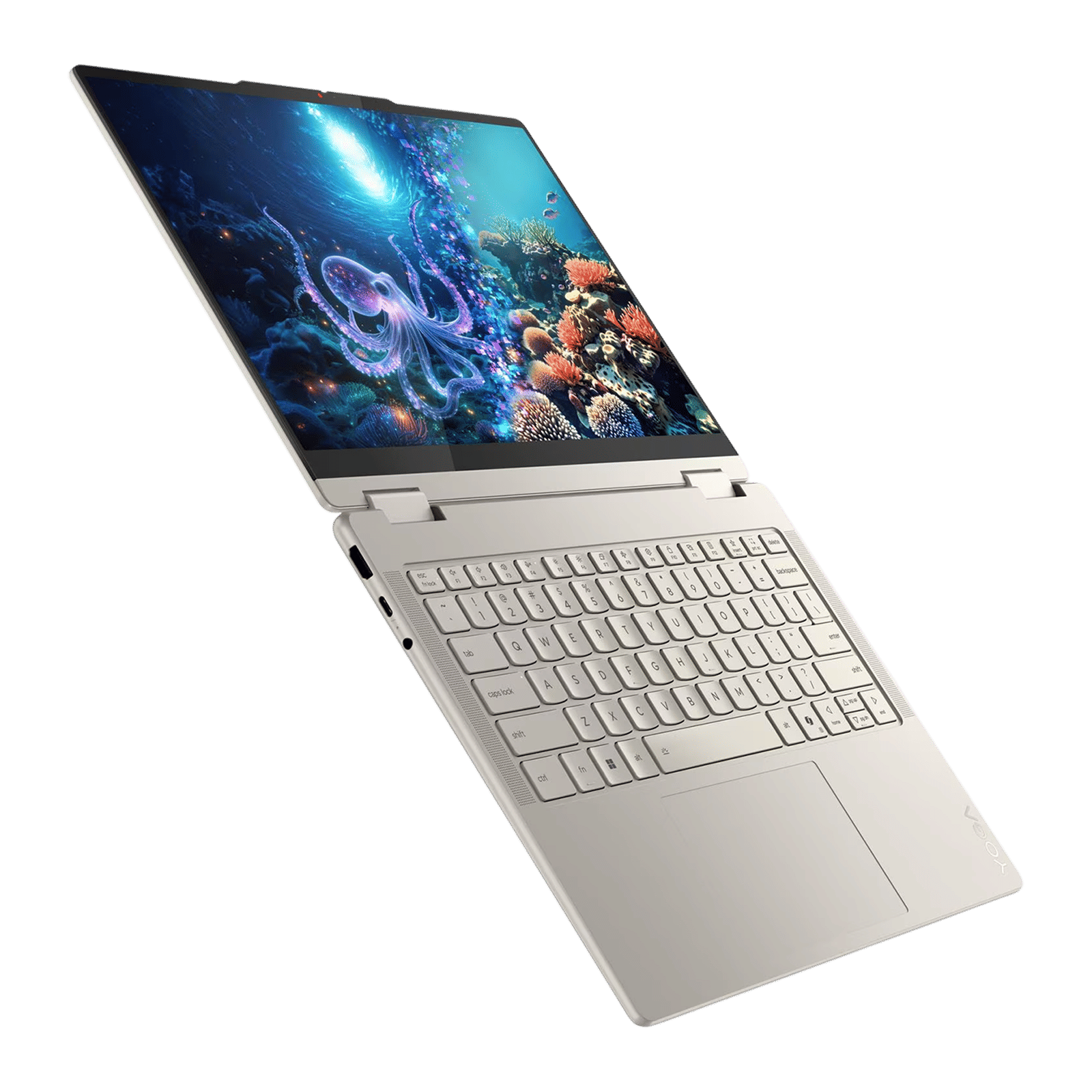 Lenovo Yoga 7 14ILL10 Intel Core Ultra 7 Touchscreen 2-in-1 Laptop (16GB, 1TB SSD, Windows 11 Home, 14 inch WUXGA OLED Display, MS Office 2024, Seashell, 1.38 KG)_9